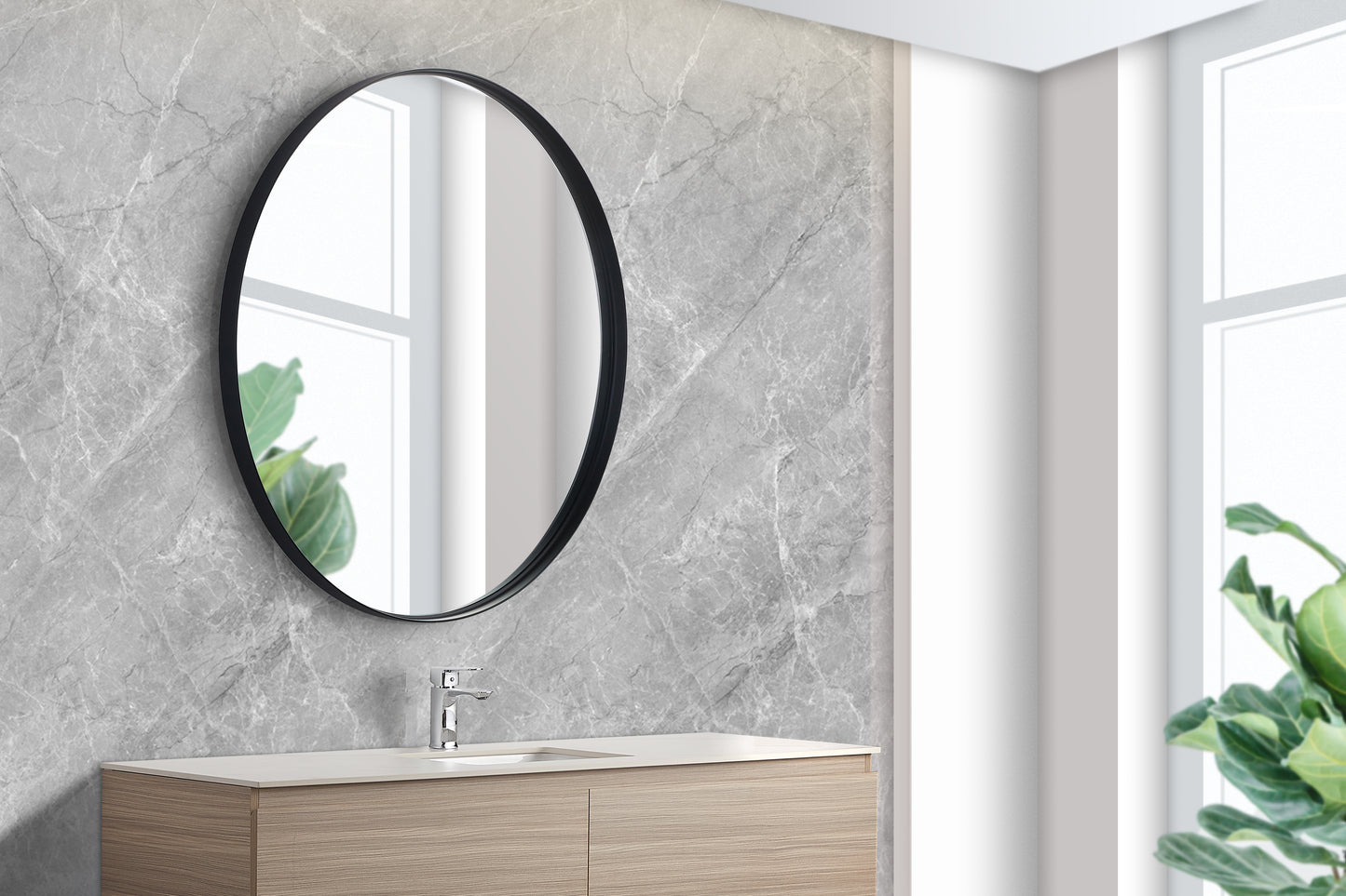Round Frame Mirror
