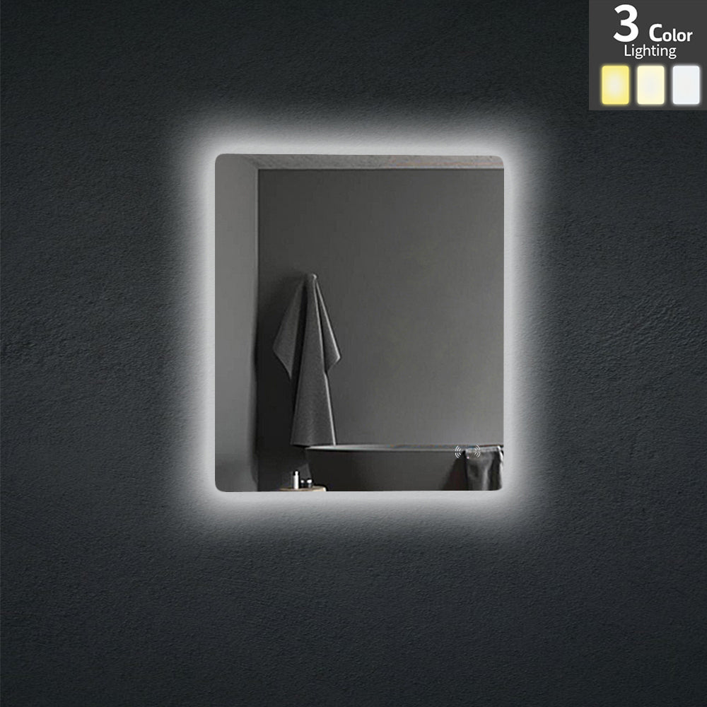 Ovian LED Back lit Mirror Pencil Edge Smart touch free controls 750/900/1200mm