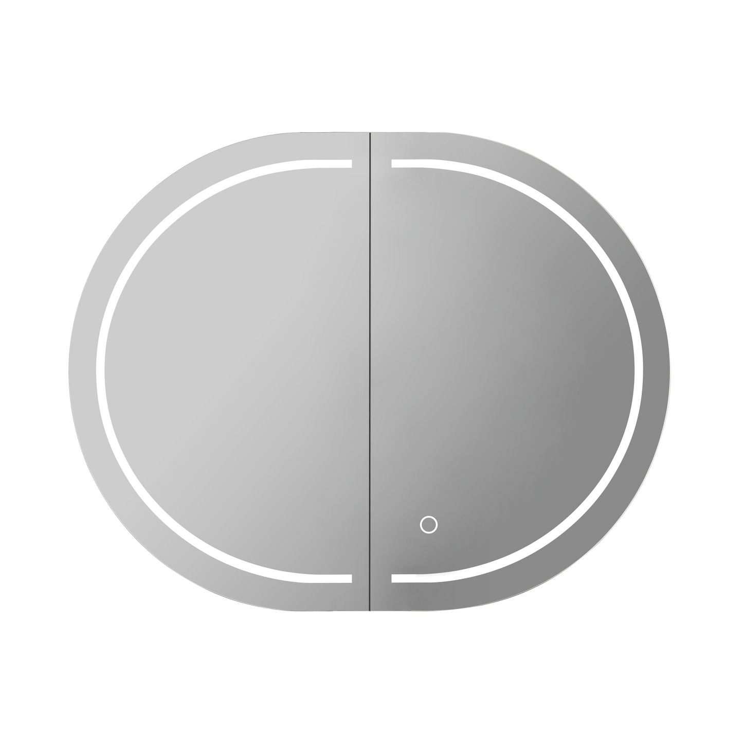 Olivia LED PVC Mirror Shaving Cabinet 900x600x155mm OPLSV9060MB/MW-LED