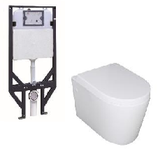 Flux R&T inwall Wall-Mounted Toilet Suite