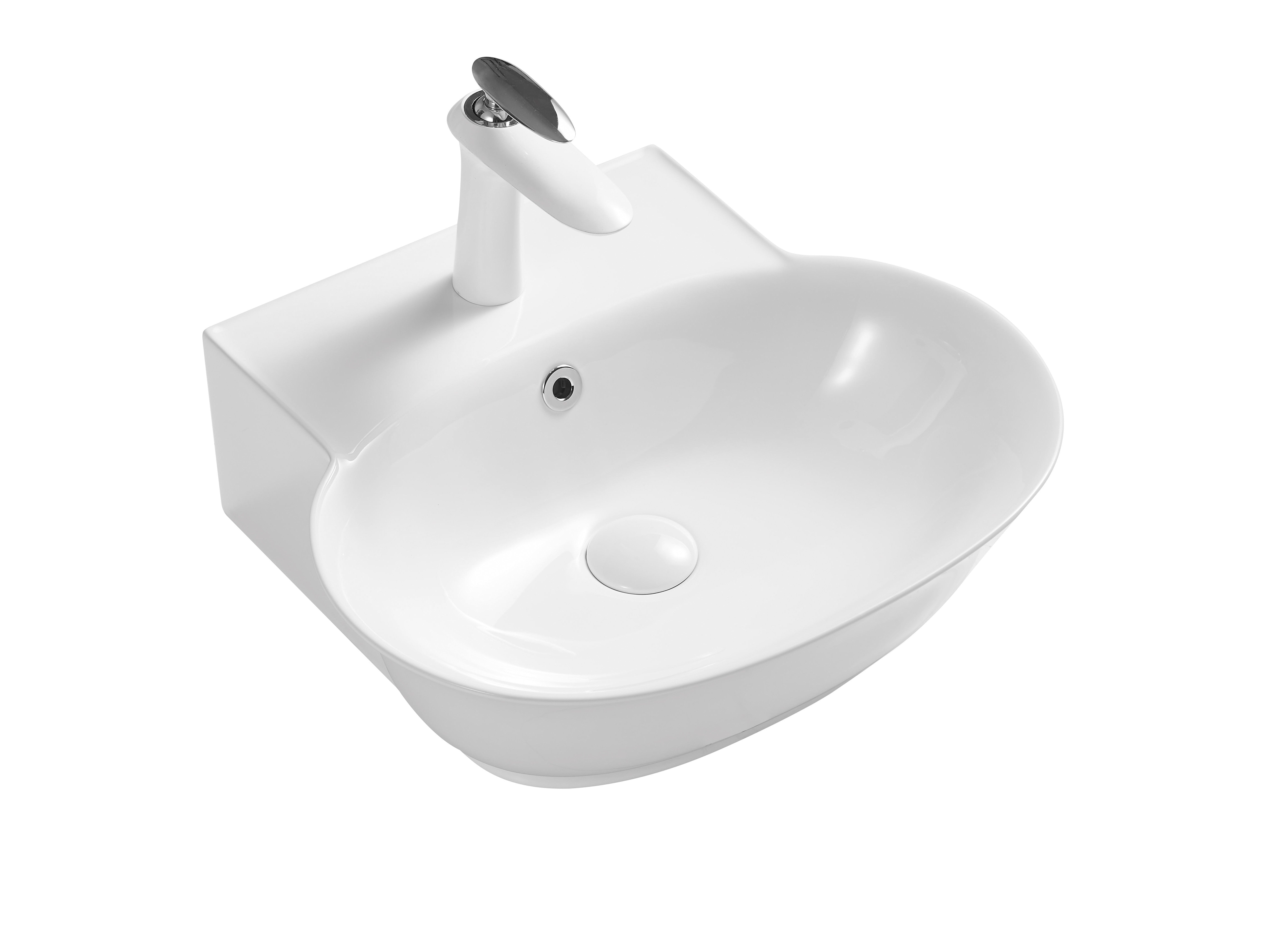 VITO Wall-Mounted Ceramic Basin 500*450*155mm