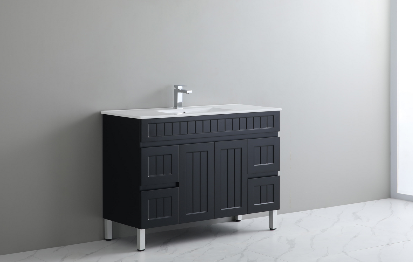 Ceto ACACIA 1200mm*460mm*860mm free standing Matte Black vanity