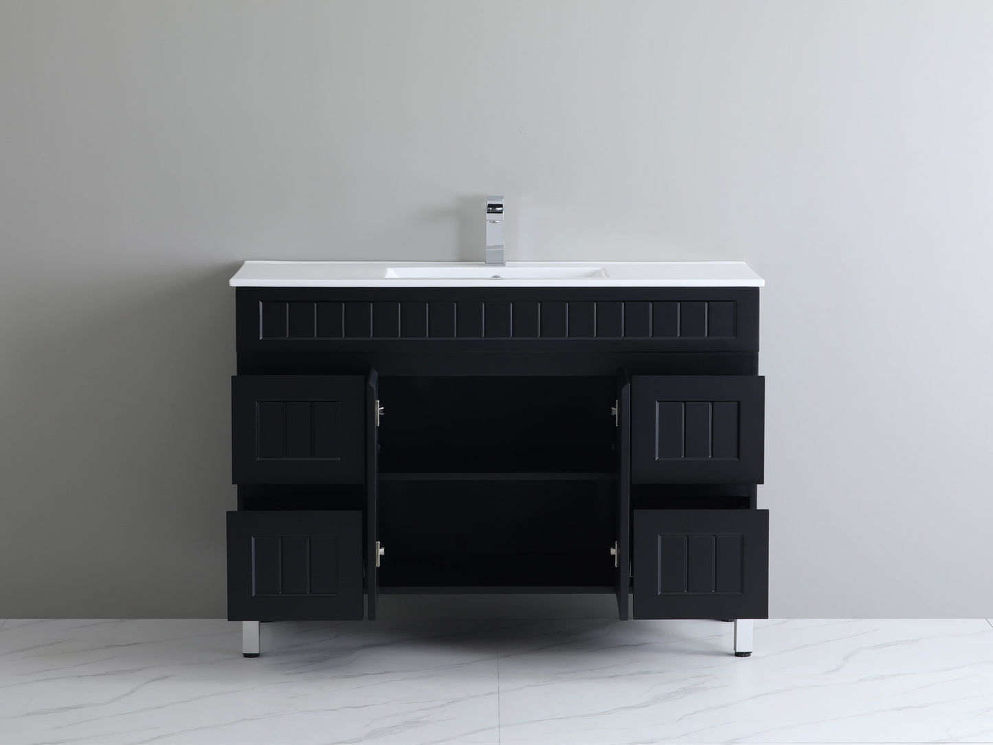 Ceto ACACIA 1200mm*460mm*860mm free standing Matte Black vanity
