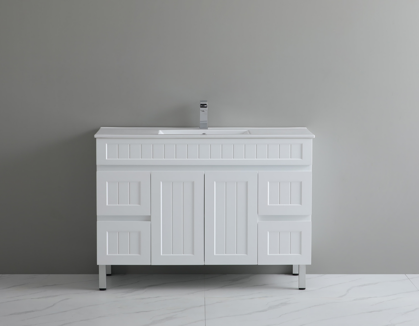 Ceto ACACIA 1200mm*460mm*860mm Matte White Both Side Drawers