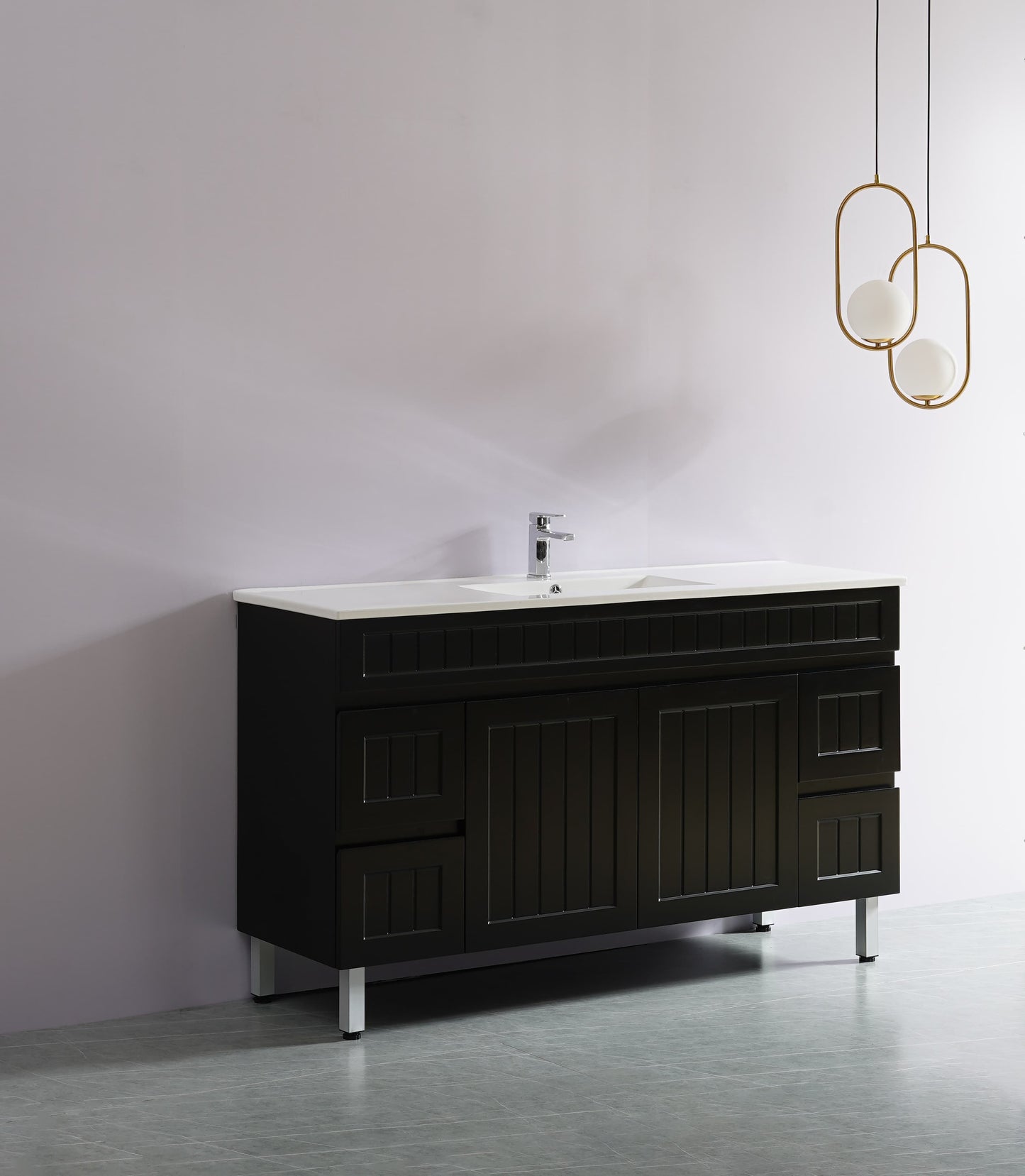 Ceto ACACIA 1500mm*460mm*860mm Free Standing Matte Black vanity