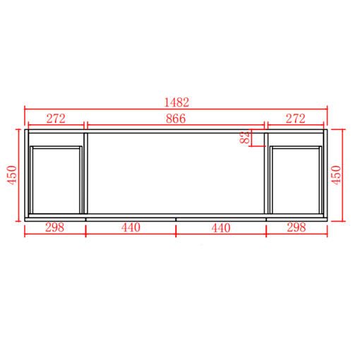 CETO Acacia Floor Vanity PVC Cabinet With Leg 600/750/900 AC124DL/AC154L/AC154DL-MW-MW/-MB