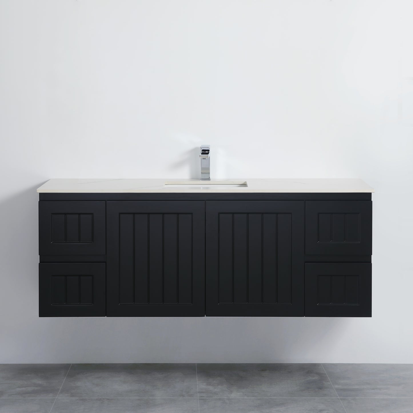 CETO Acacia Wall Hung PVC Cabinet With Soft closing doors 1200/1500 AC124W/AC124DW/AC154W-MW/-MB