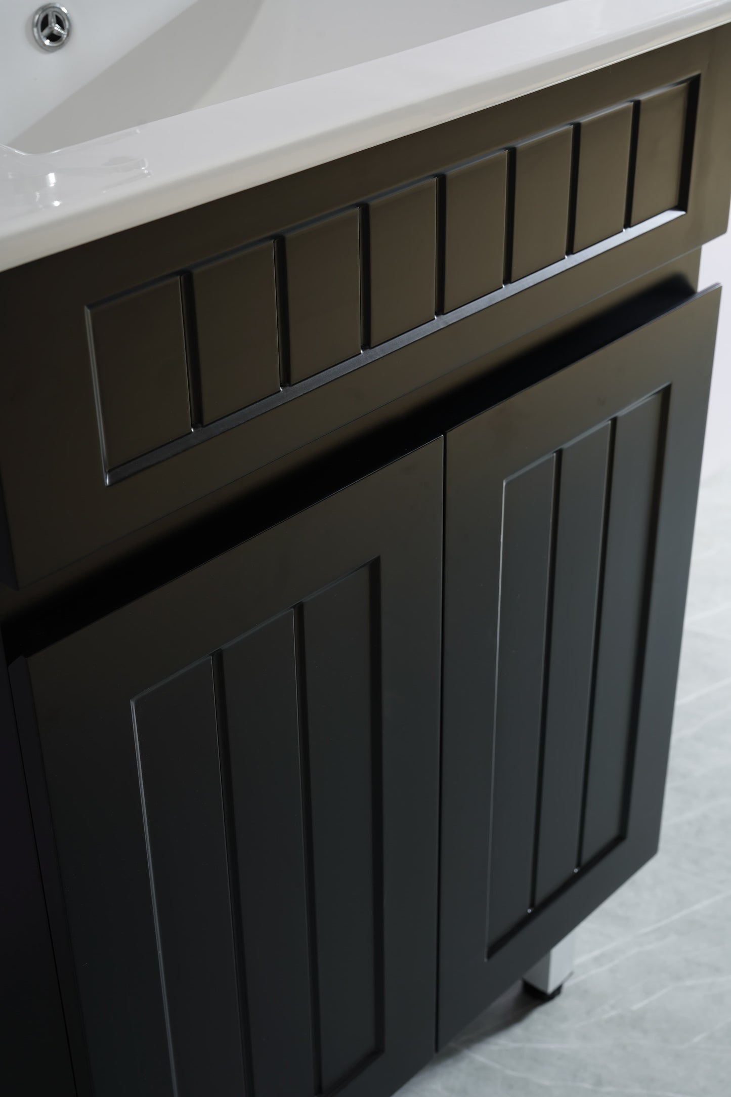 Ceto ACACIA 600mm*465mm*860mm free standing Matte Black Vanity