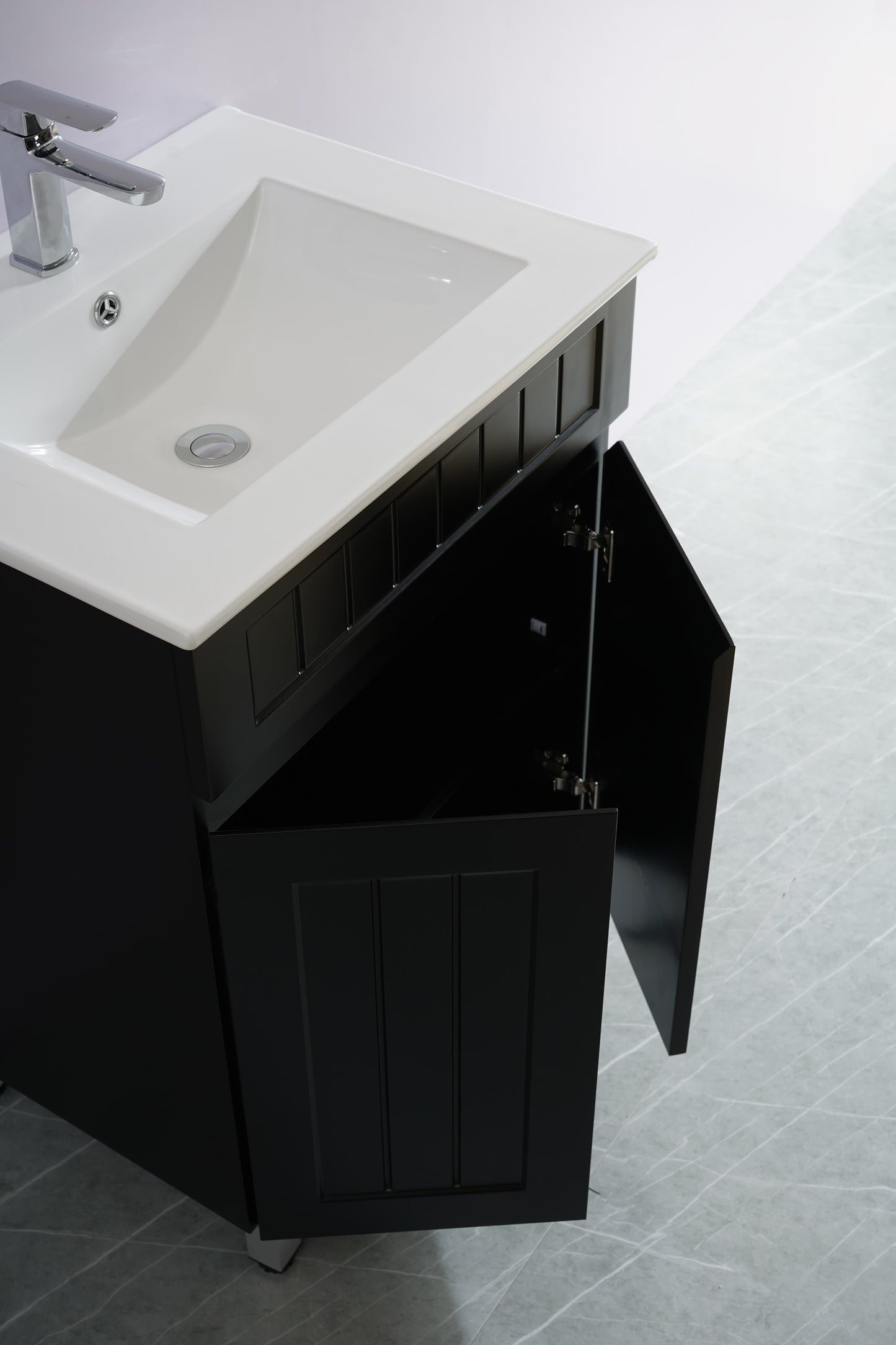 Ceto ACACIA 600mm*465mm*860mm free standing Matte Black Vanity