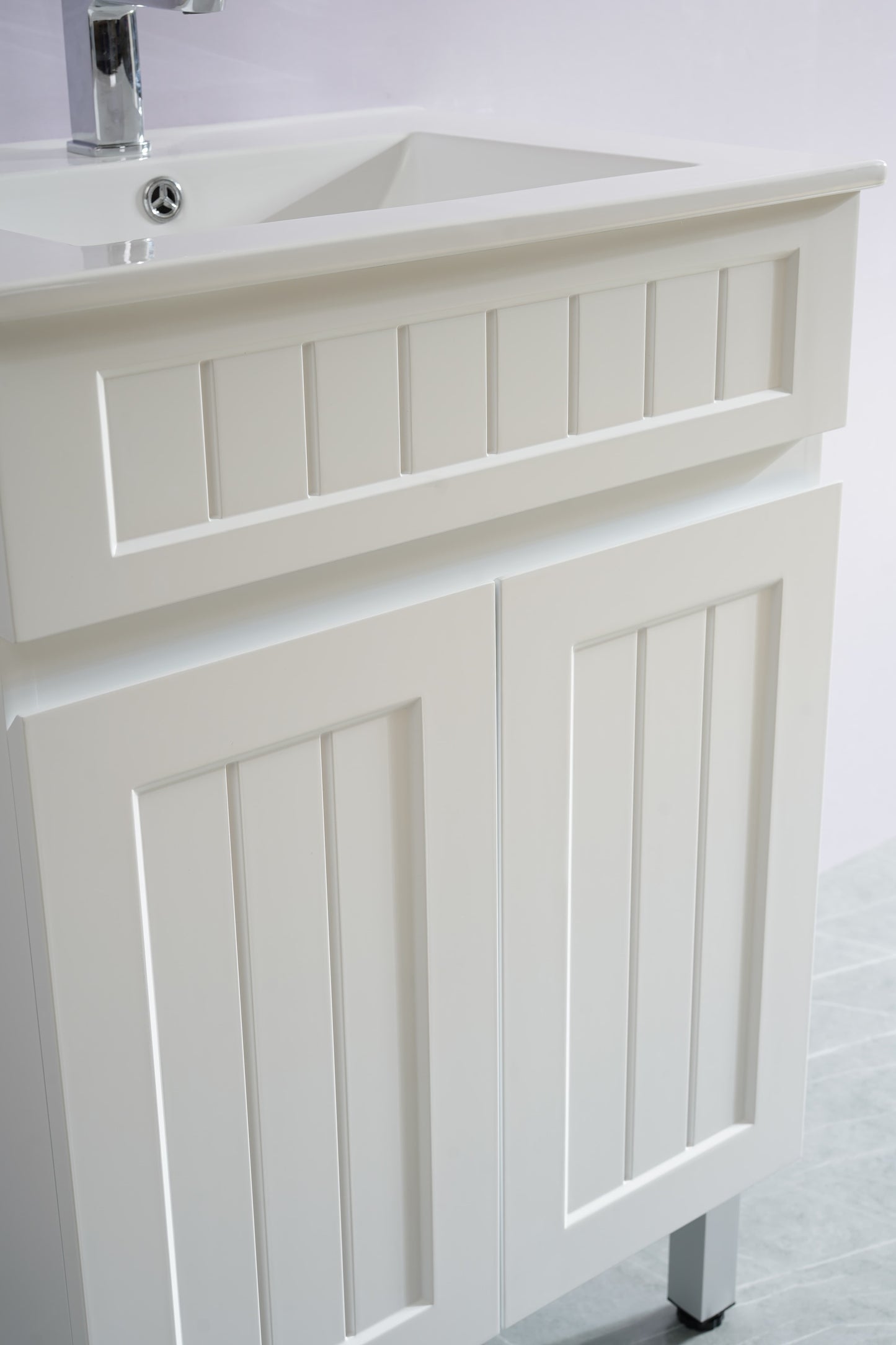 Ceto ACACIA 600mm*465mm*860mm free standing Matte White vanity
