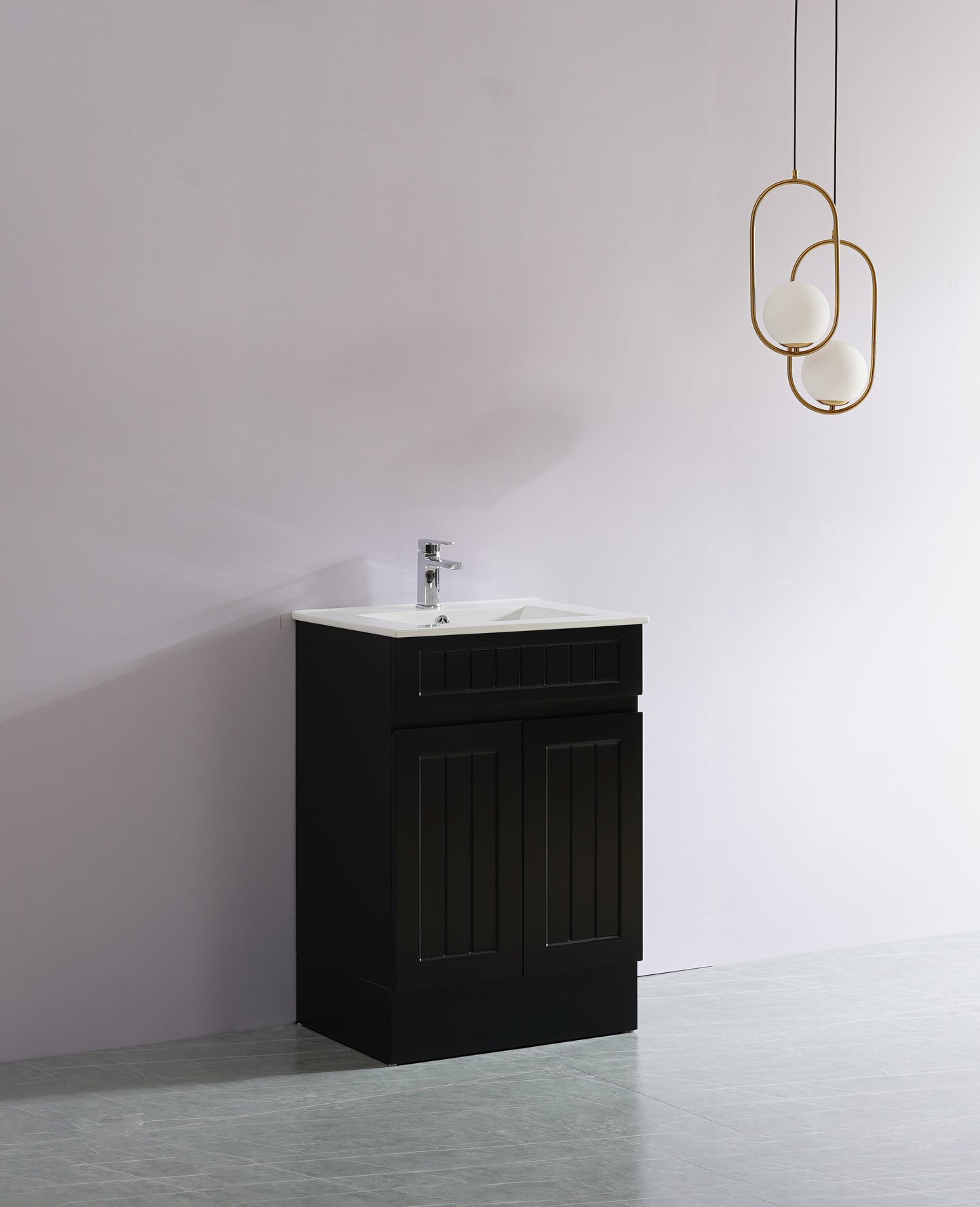 CETO Acacia Floor Vanity PVC Cabinet With Leg 600/750/900 AC64L/P64KB/AC74LL/P74KB/AC74RL/AC94LL/AC94RL/P94KB-MW/-MB