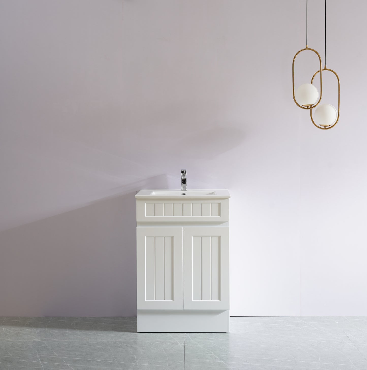 CETO Acacia Floor Vanity PVC Cabinet With Leg 600/750/900 AC64L/P64KB/AC74LL/P74KB/AC74RL/AC94LL/AC94RL/P94KB-MW/-MB
