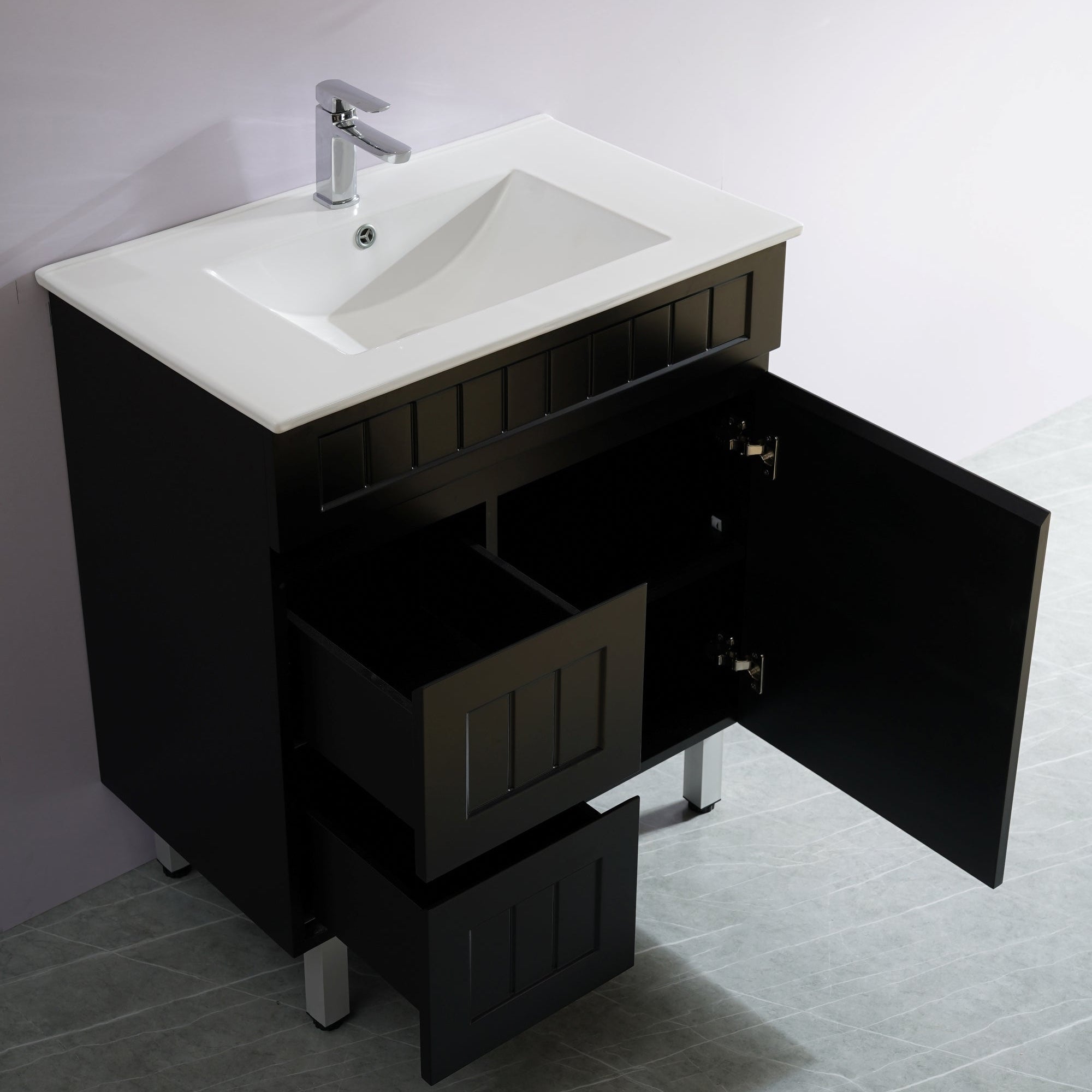 Haven Wood Vanity SLIM Cabinet With Leg 590/730/890mm