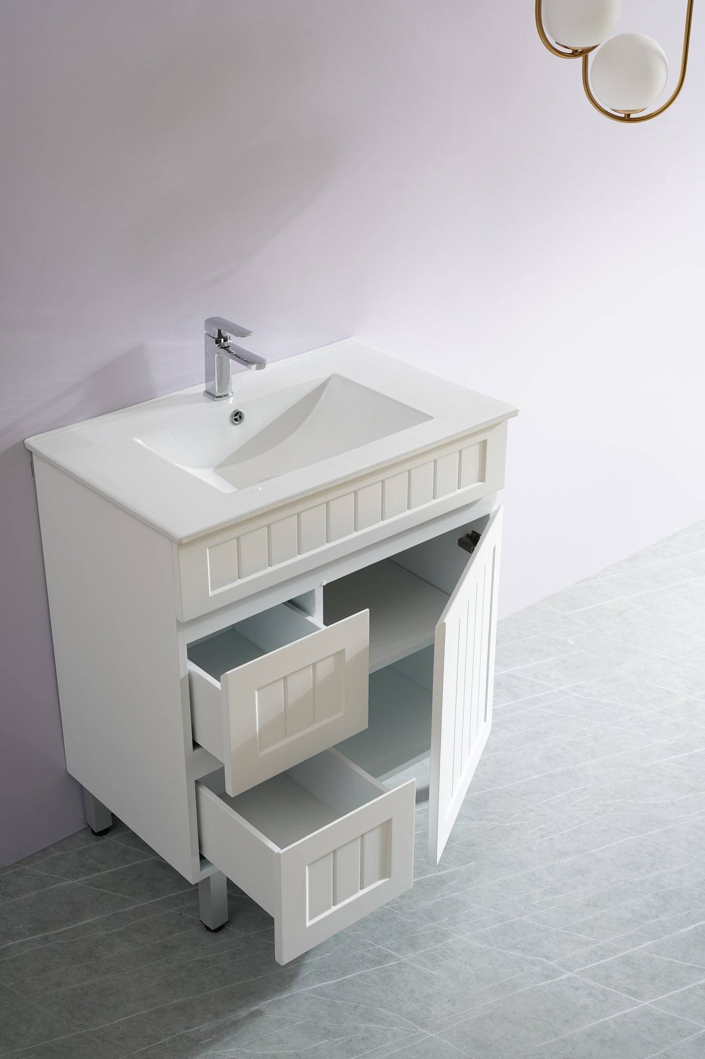 Ceto ACACIA 750mm*460mm*860mm free standing Matte White