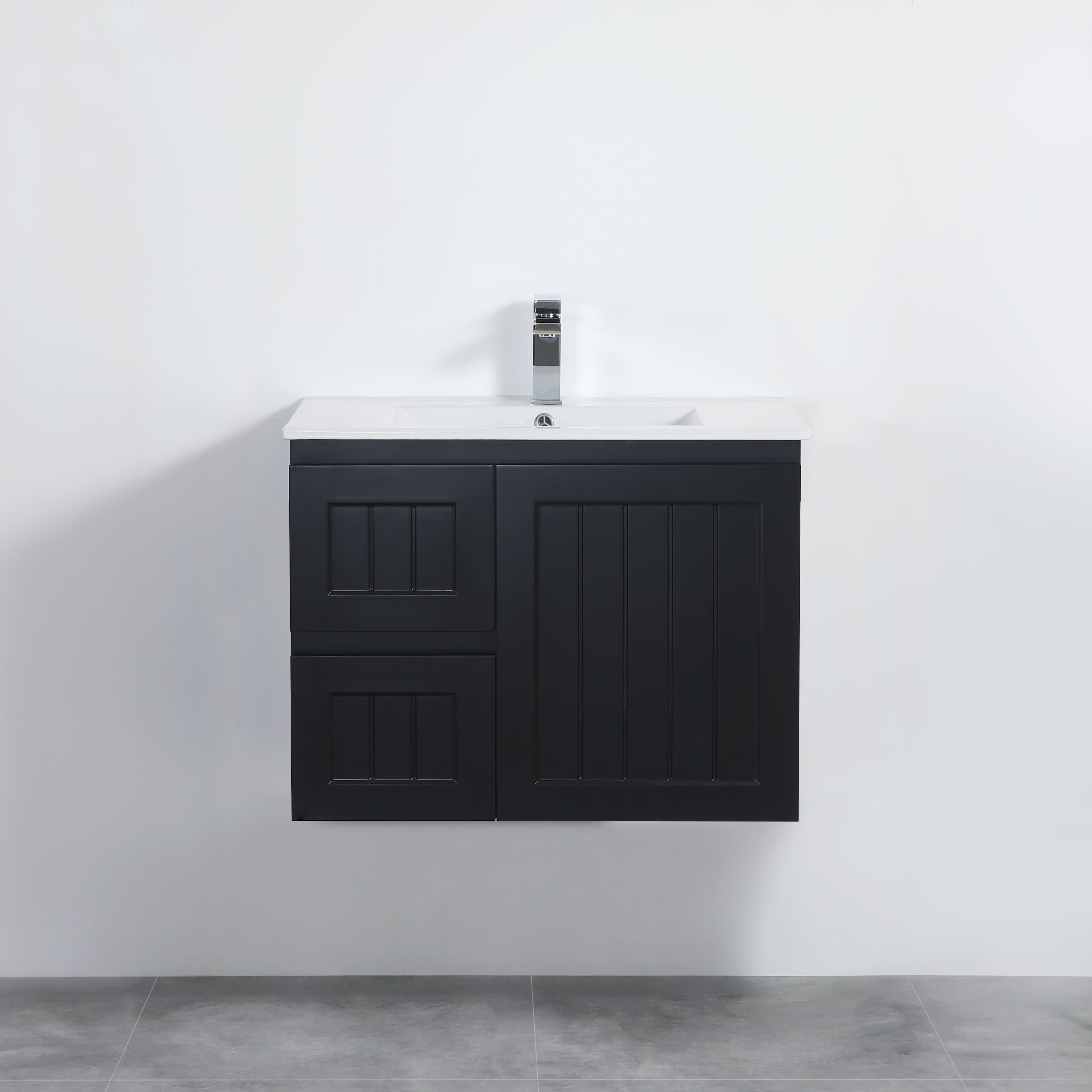 Acacia Wall-Mounted Vanity 750*450*560mm Matte Black