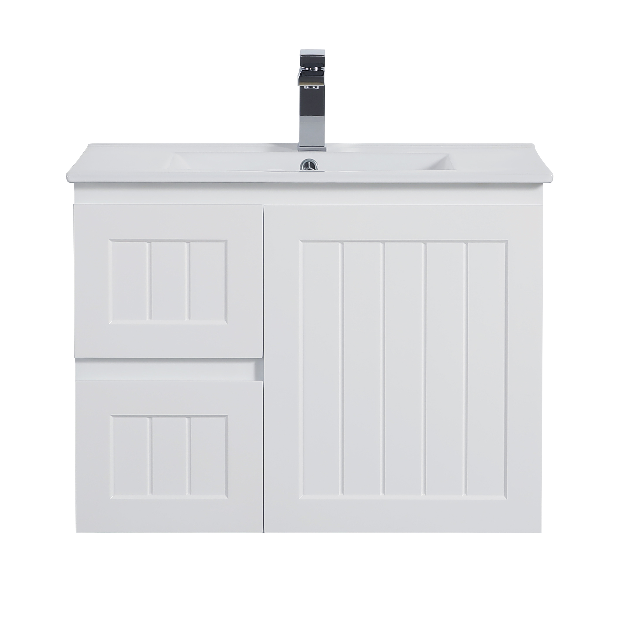 Haven Wood Wall-Mounted PVC Cabinet With Soft Closing Doors 590/740/890mm