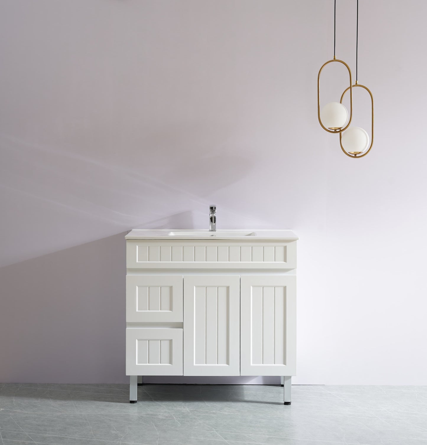 Ceto ACACIA 900*460*880mm floor standing vanity Matte white