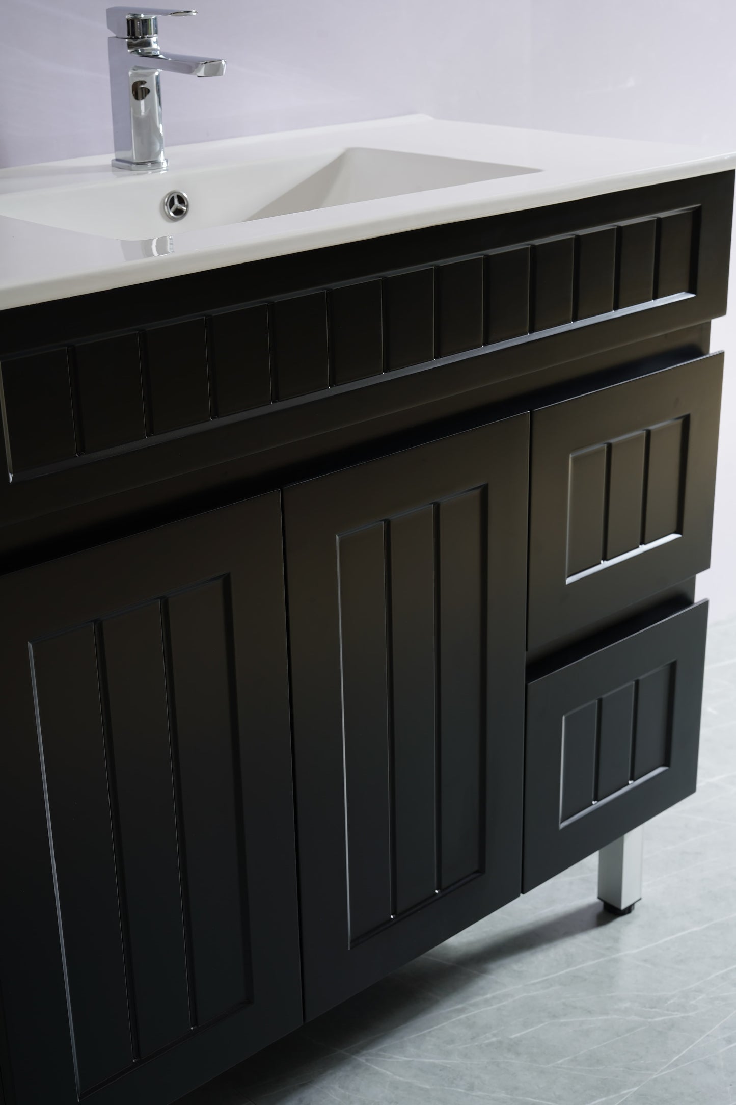 Ceto ACACIA 900*460*880mm Floor standing vanity Matte black Right drawers