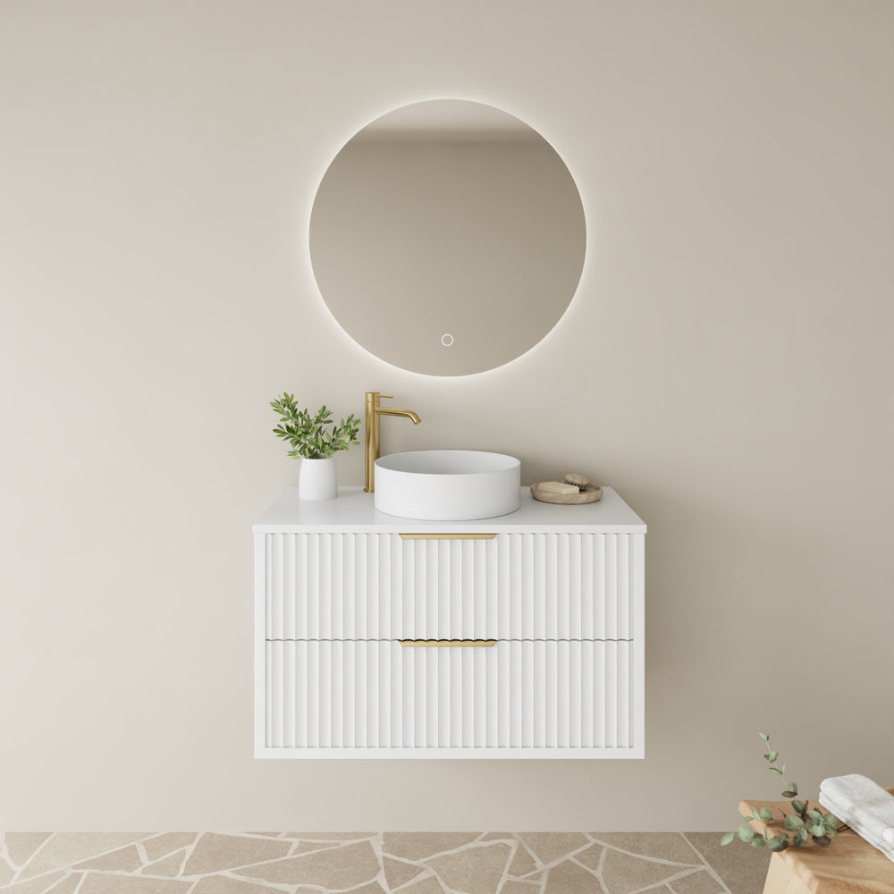 Marmore Aeterna Wall-Mounted PVC Cabinet with Soft closing drawers 600-900mm