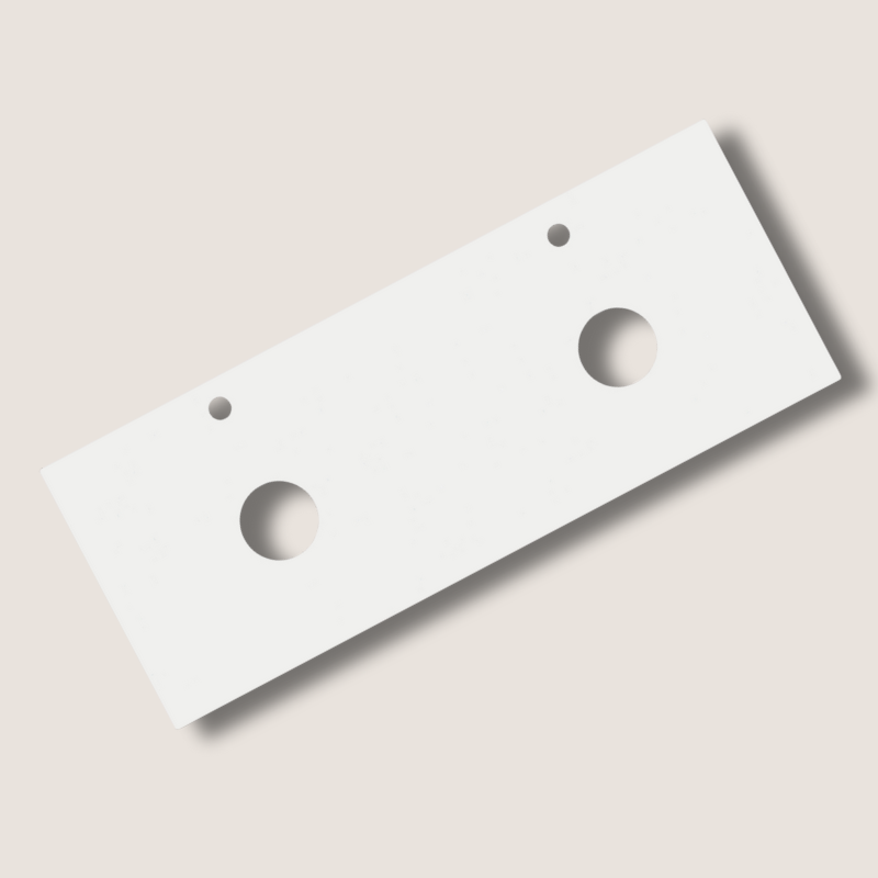 White Cystlized Stone Top 600-1800mm