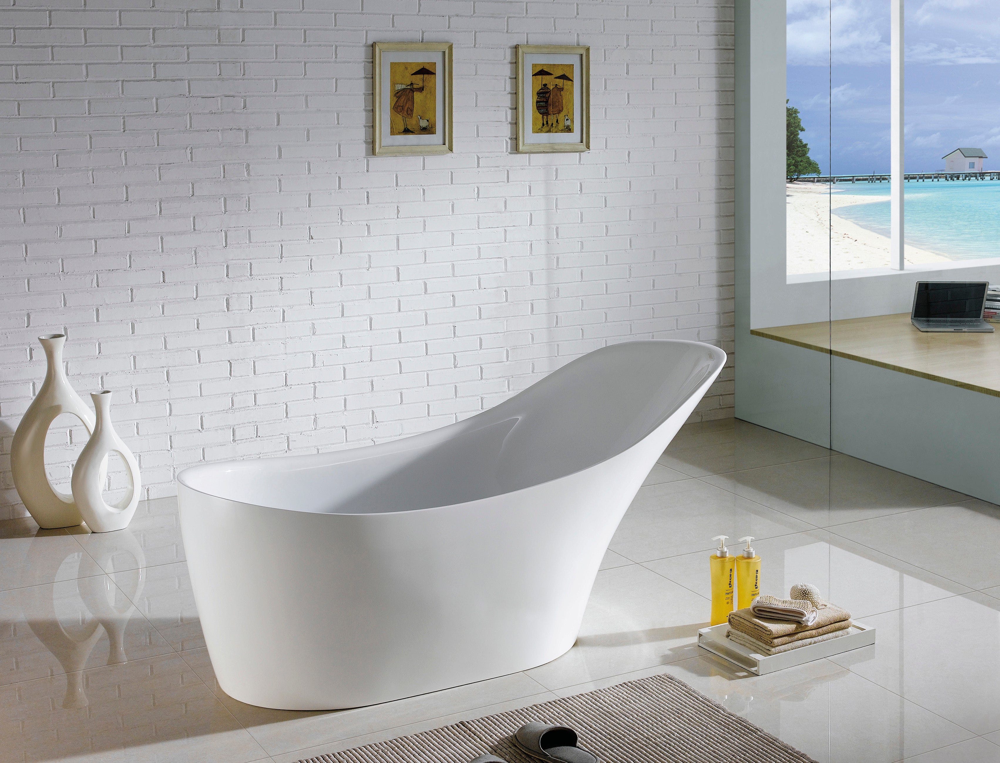 Beyla Free Standing Bathtub 1400-1700mm