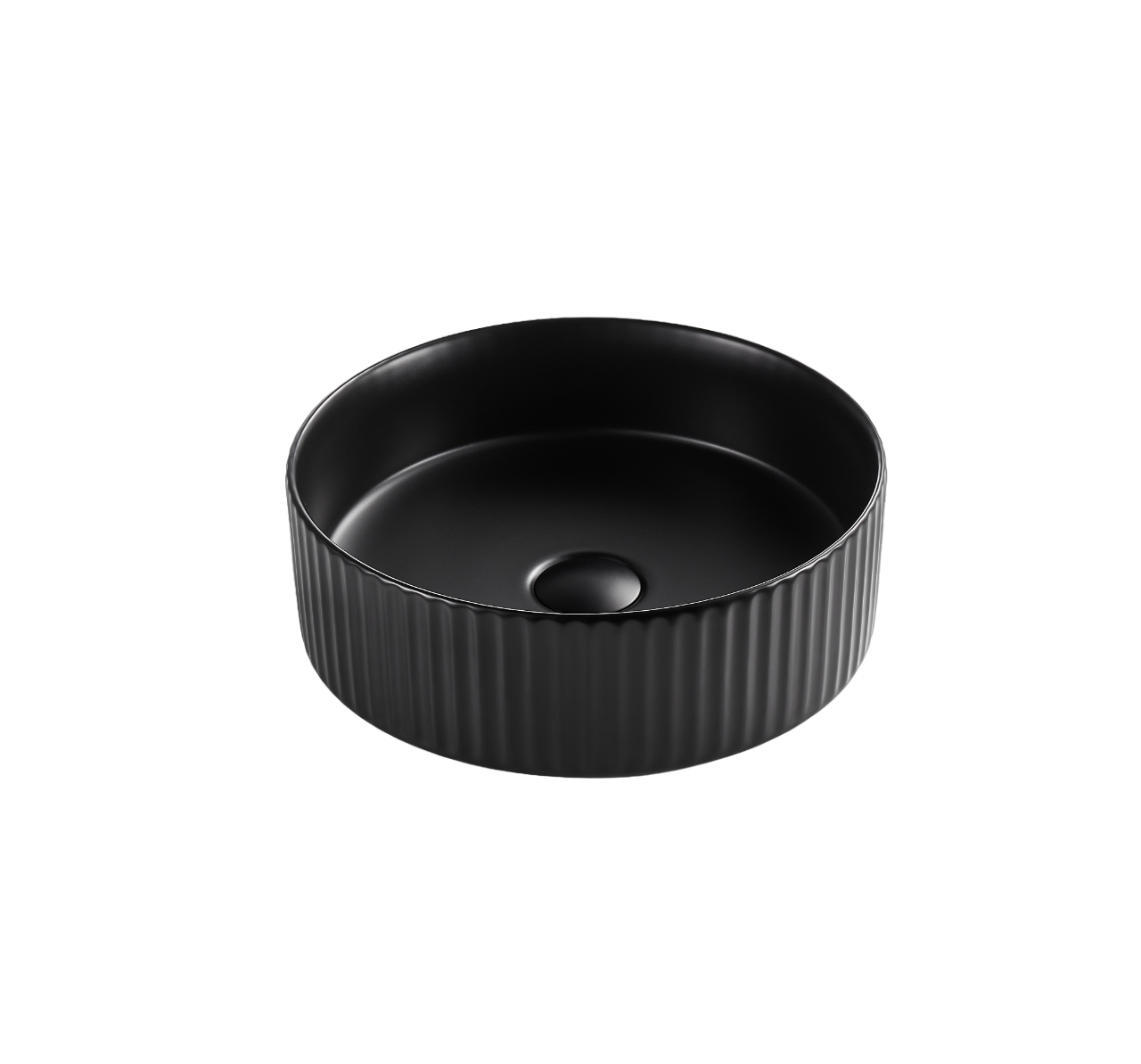 VITO Geneva Fluted Round Premium Ceramic Above-Counter Basin 360*360*120mm