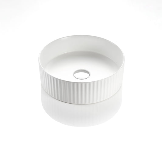 360mm X 360mm X 115mm Gloss White Basin Cascade CA3636