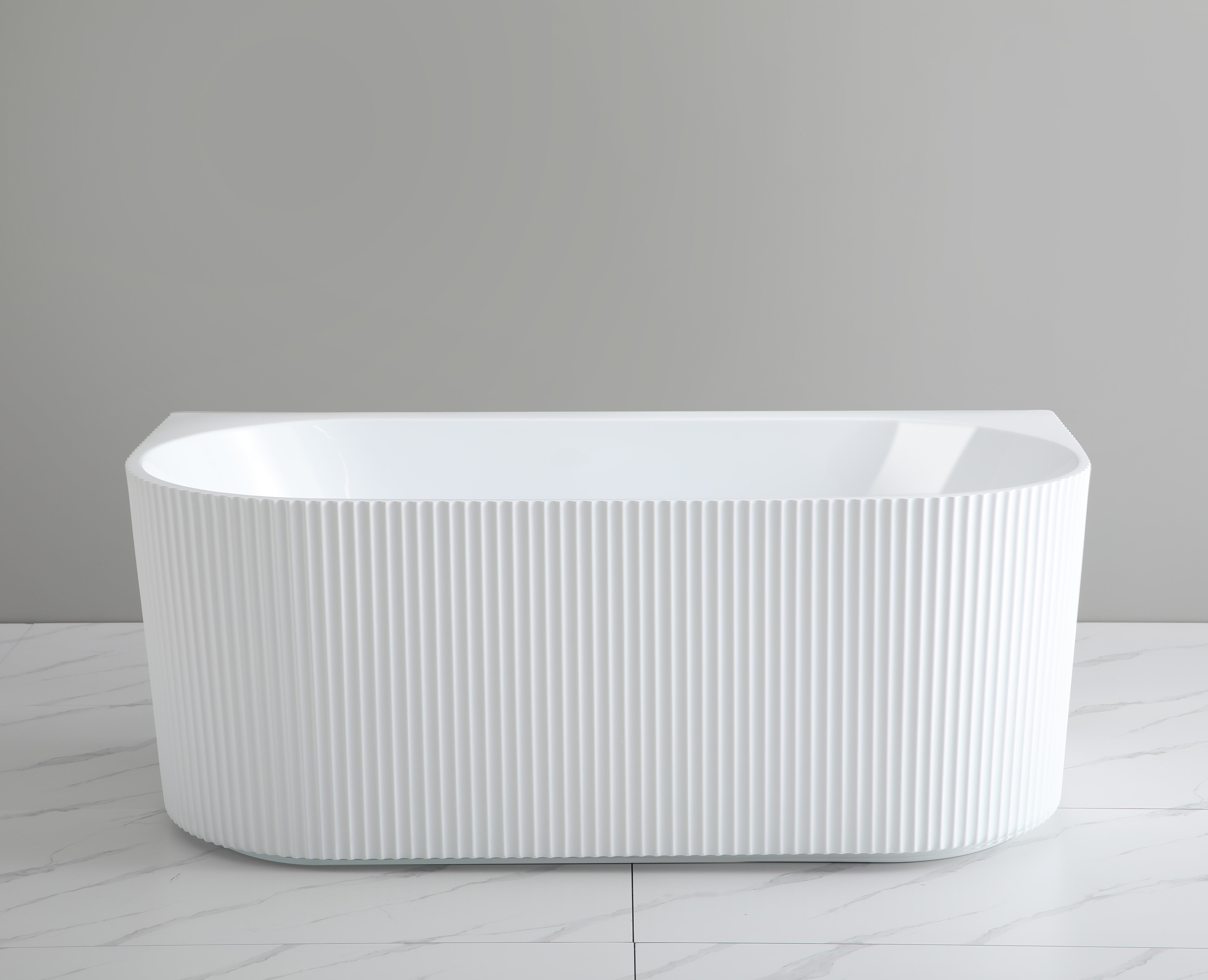 Rochelle Fluted Back to Wall Bathtub 1500/1700mm
