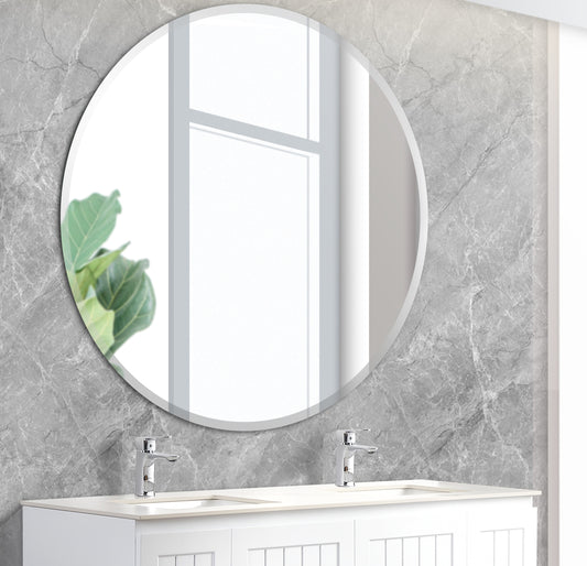 900*900 Plain Mirror Round Bevel Edge