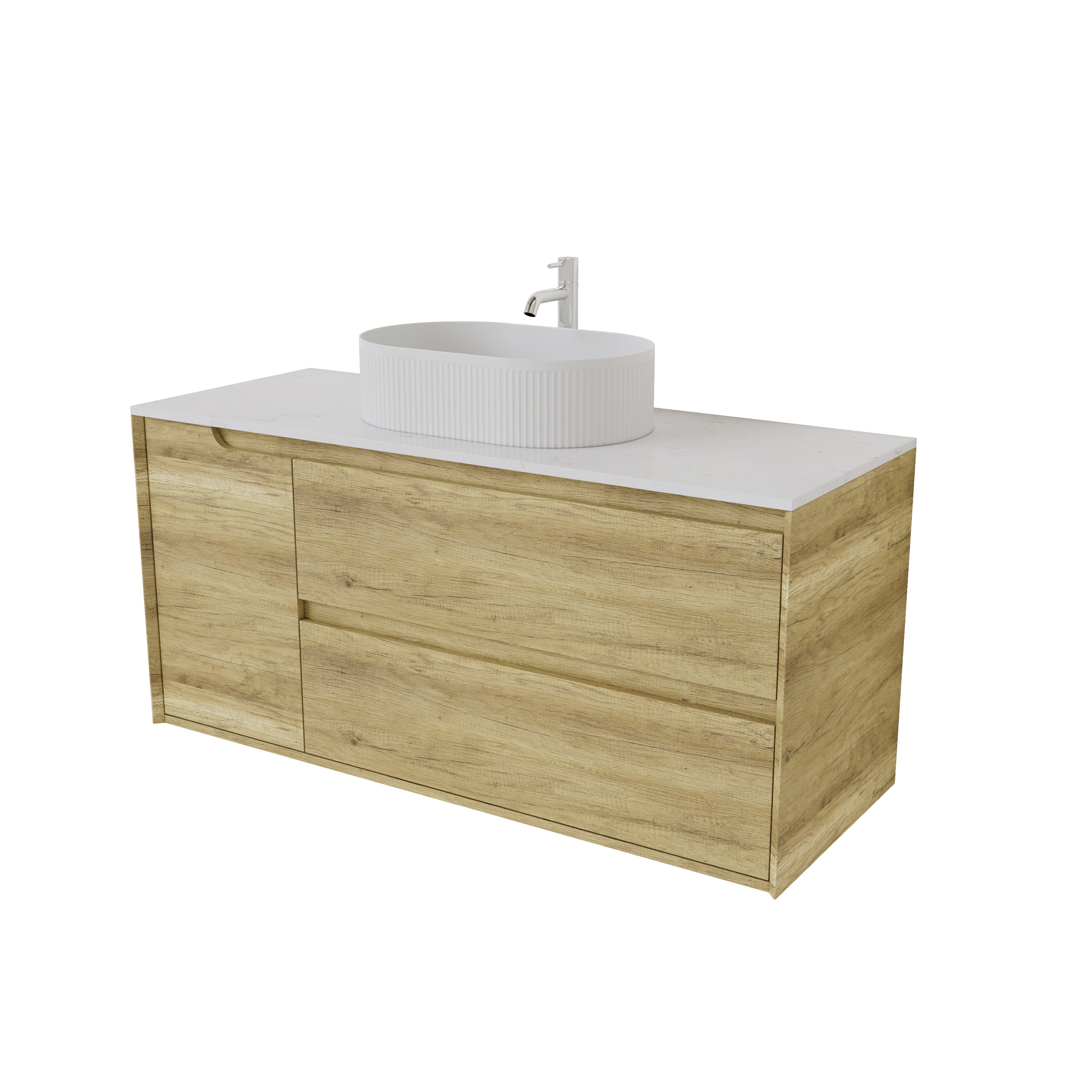 Wall Hung PVC Vanity 1190*455*550mm(Right hand drawers)