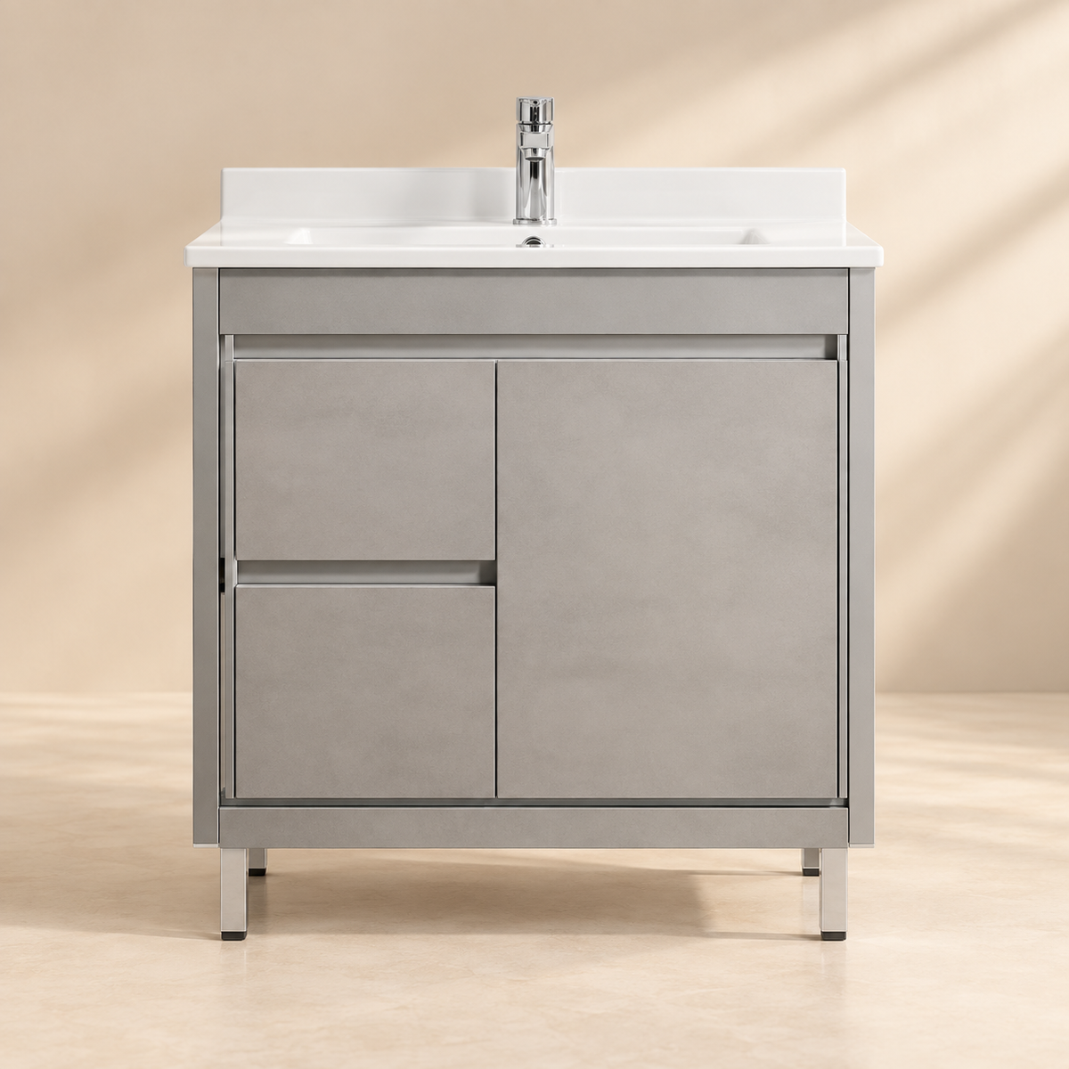Bathroom Vanities with built-in kickboard 600-1790mm