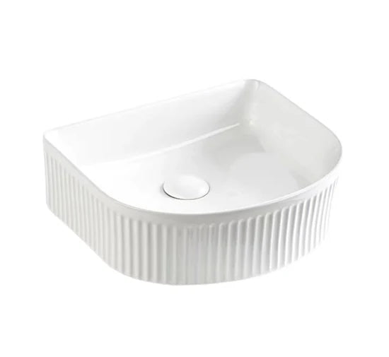 VITO Athena Fluted Arch Premium Ceramic Above-Counter Basin 400*360*130mm