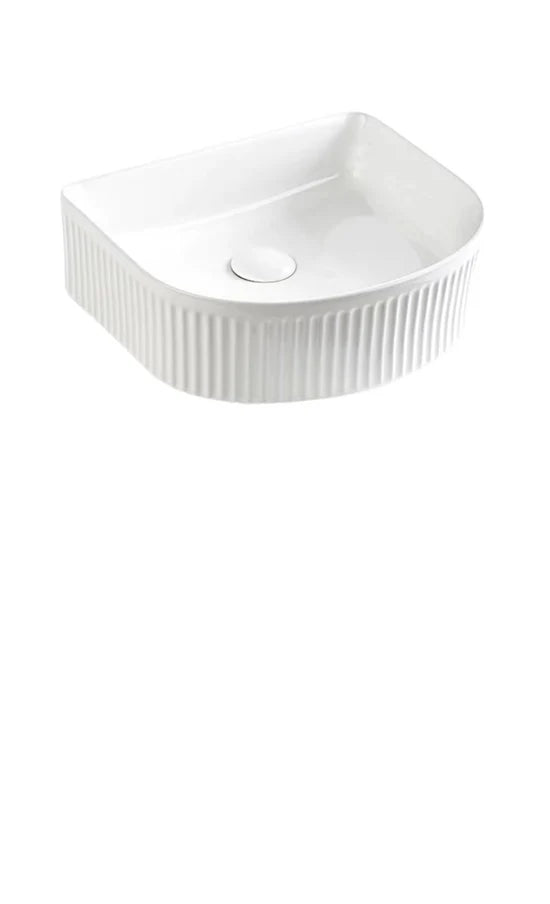 VITO Athena Fluted Arch Premium Ceramic Above-Counter Basin 400*360*130mm