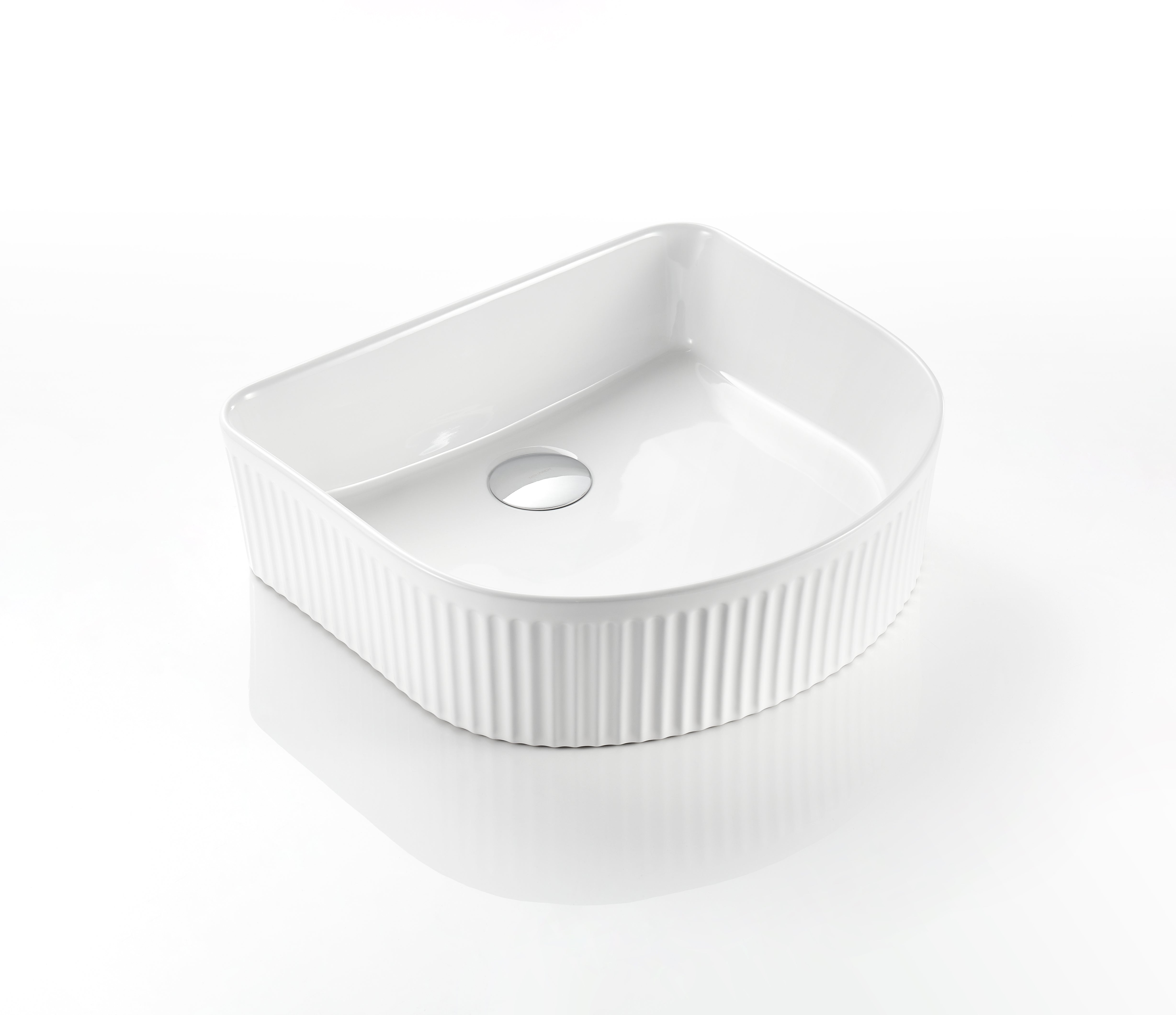 415mm X 365mm X 120mm Gloss White Basin Cascade CA4135AR