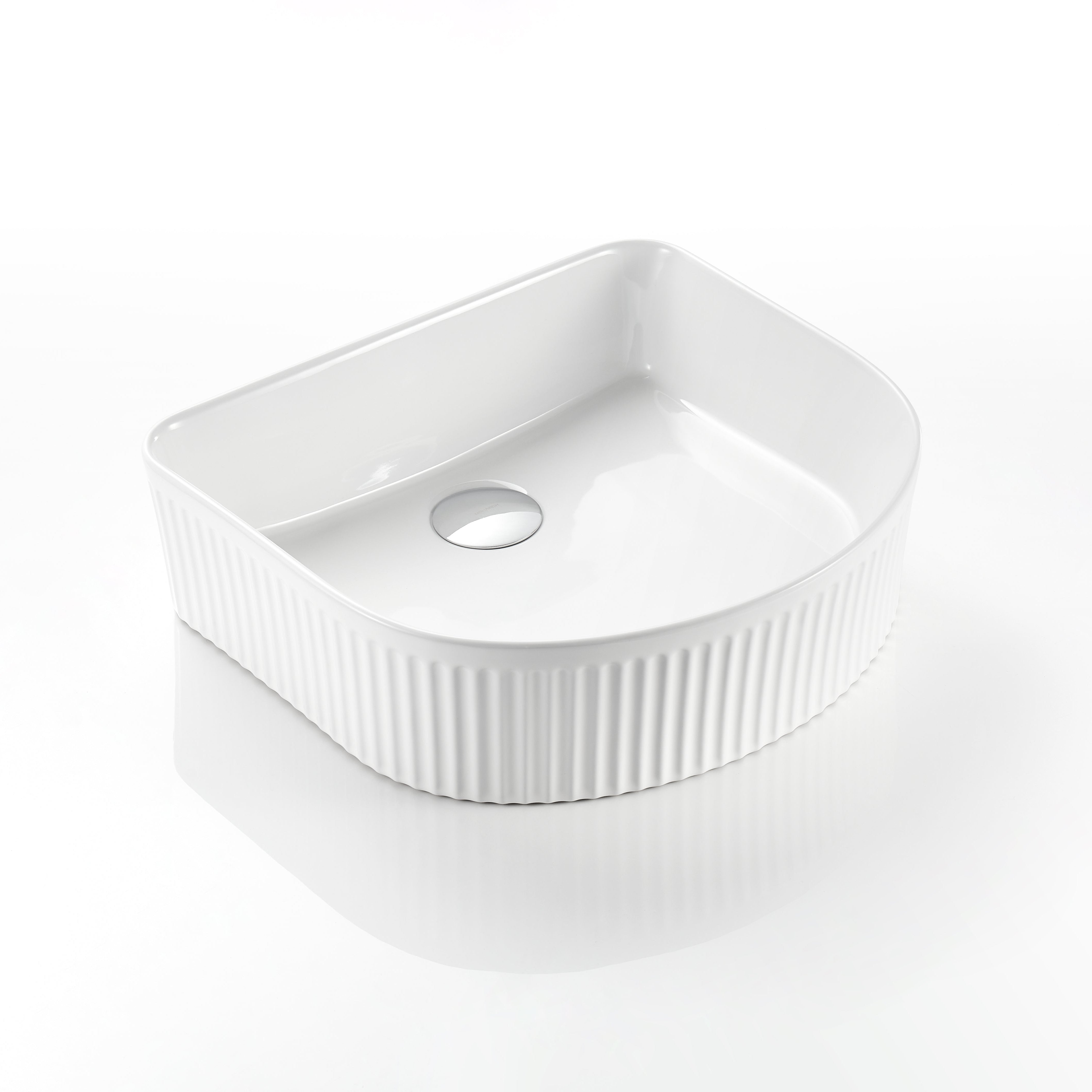 Floe Ribbed Arch Console Basin 415*365*120mm