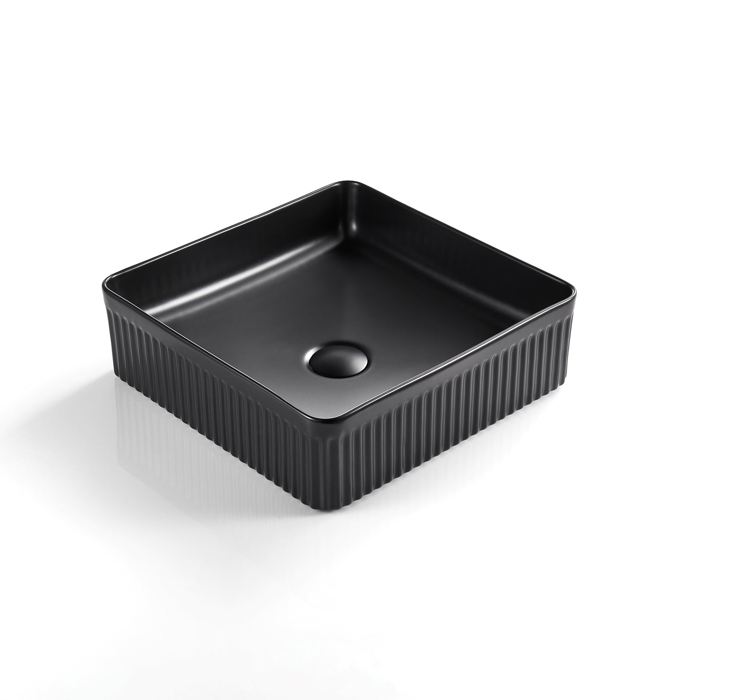 375mm X 375mm X 130mm Gloss White Basin Cascade CA3838SQ