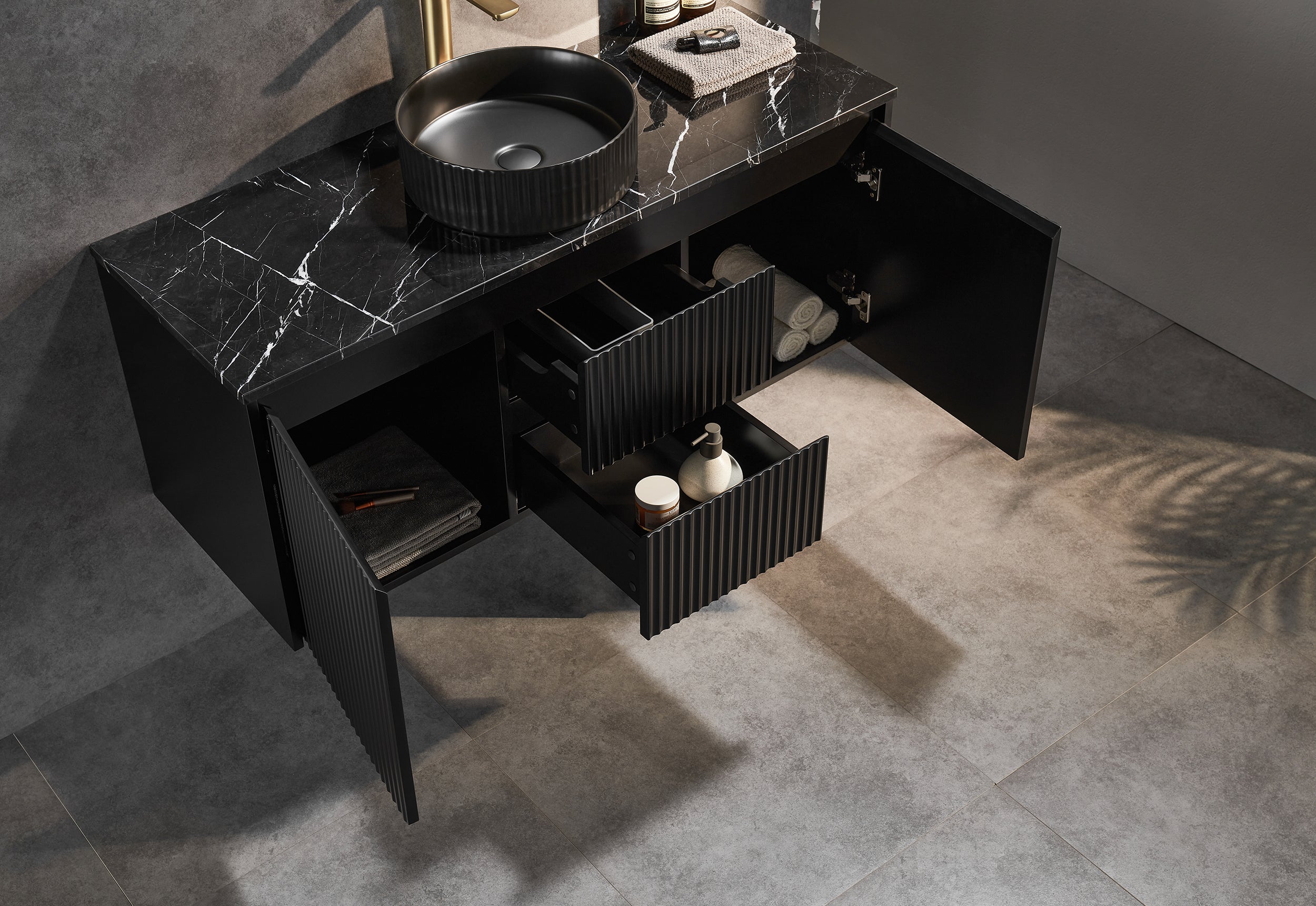 1210*455*480mm Brindabella Wall Hung PVC Cabinet