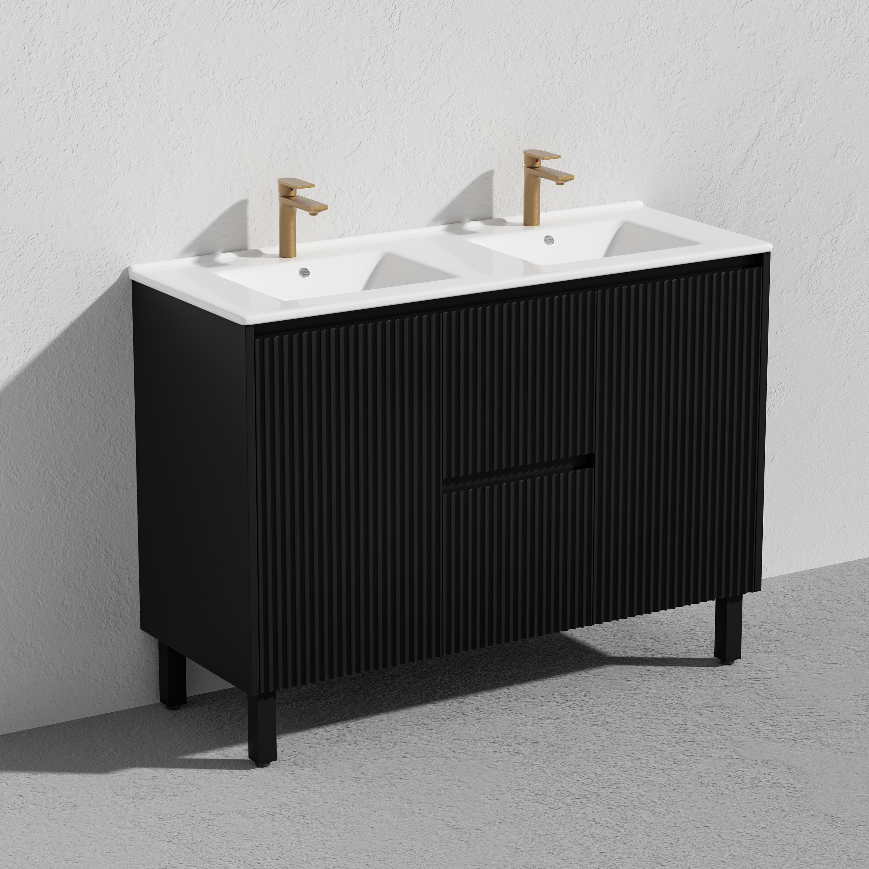 Brighton Floor Vanity 1200*460*880mm Matte Black