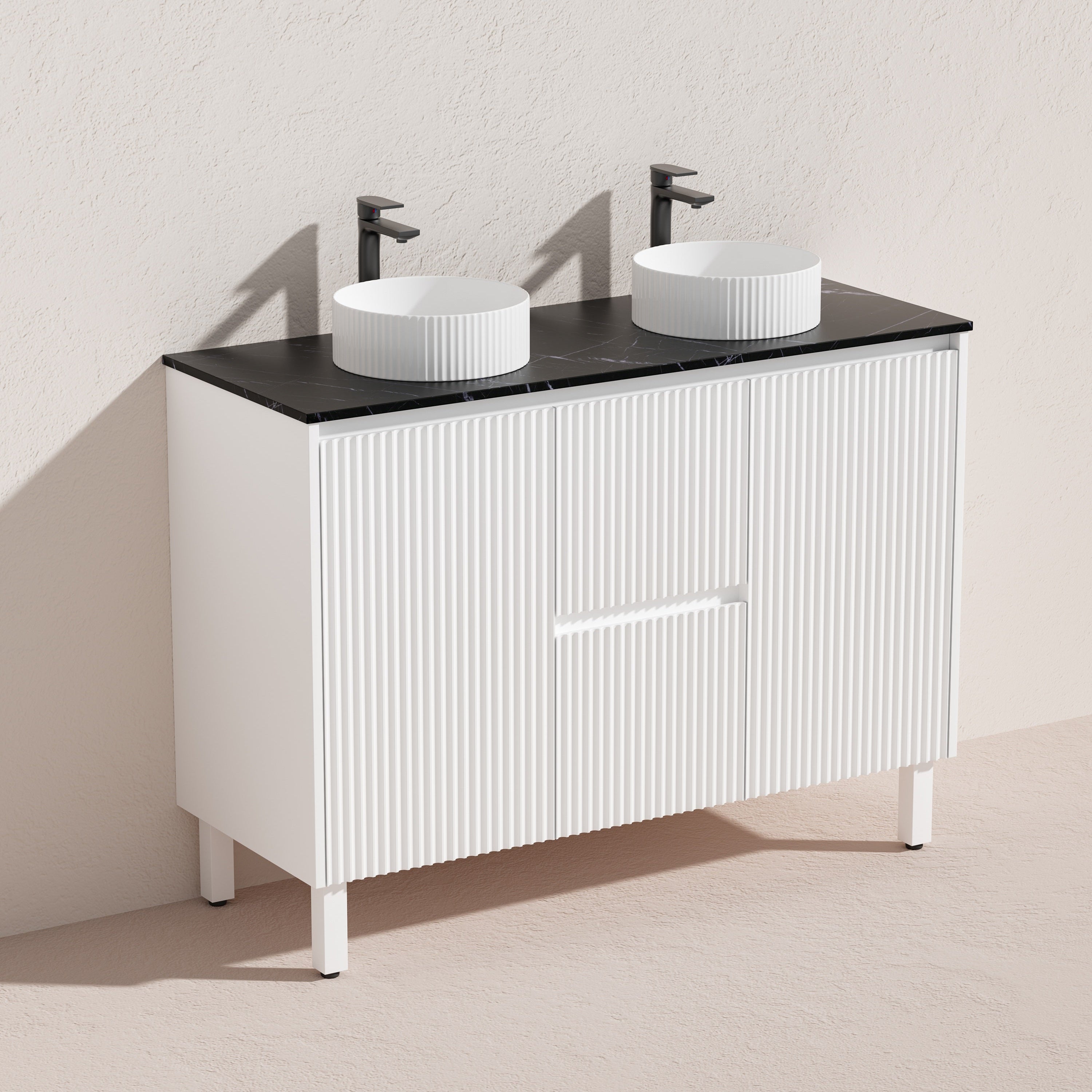 Brighton Floor Vanity 1200*460*880mm Matte White