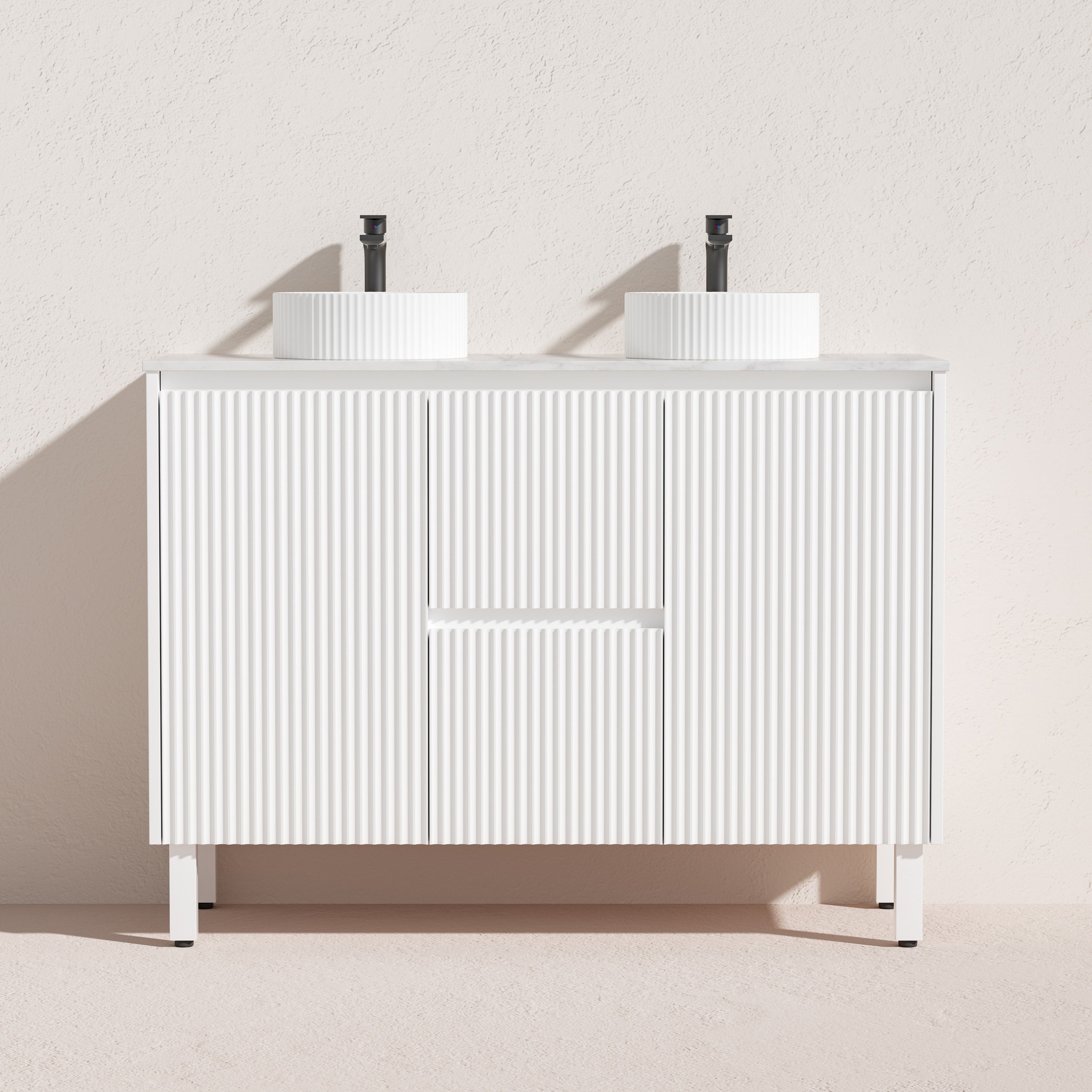 Brighton Floor Vanity 1200*460*880mm Matte White