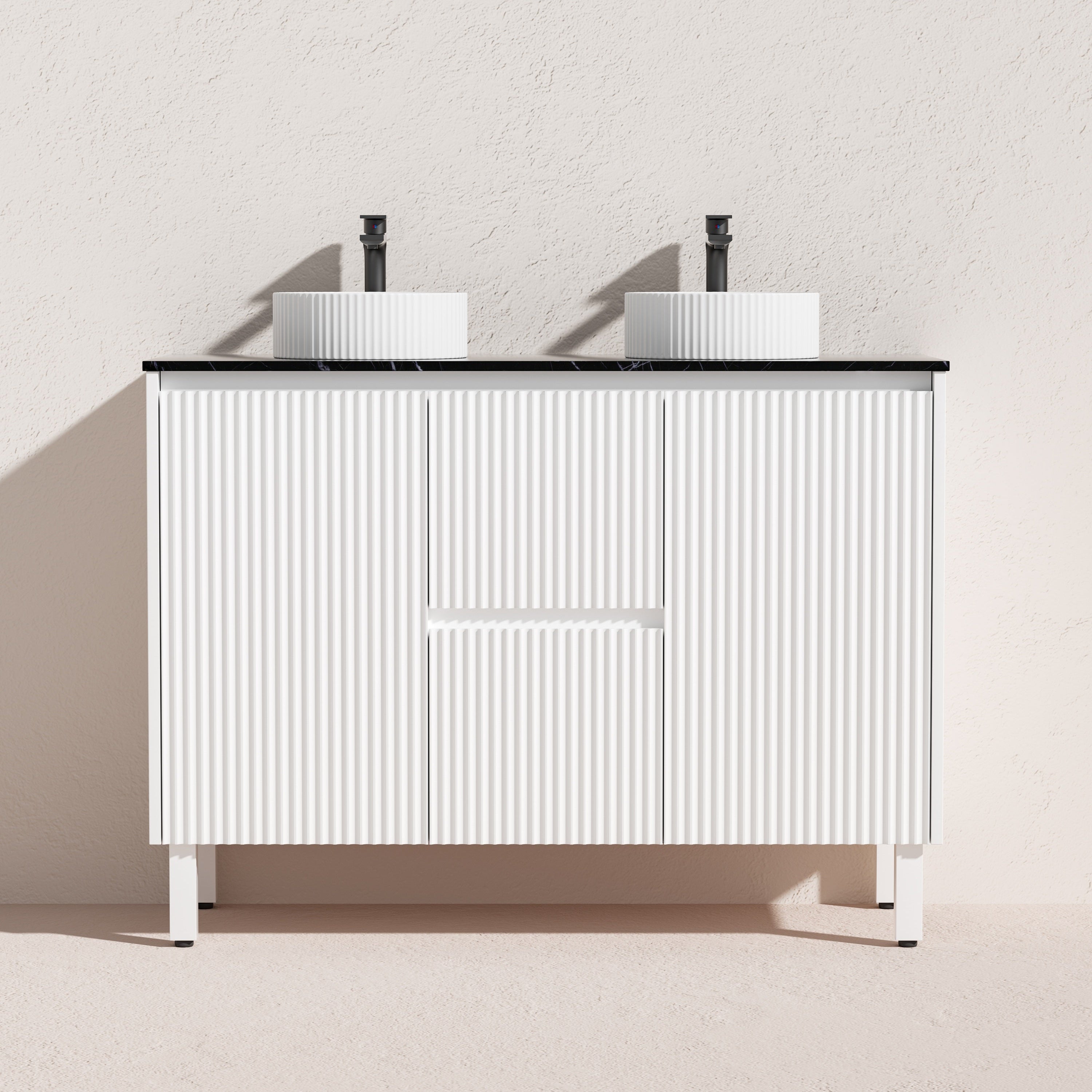 Brighton Floor Vanity 1200*460*880mm Matte White