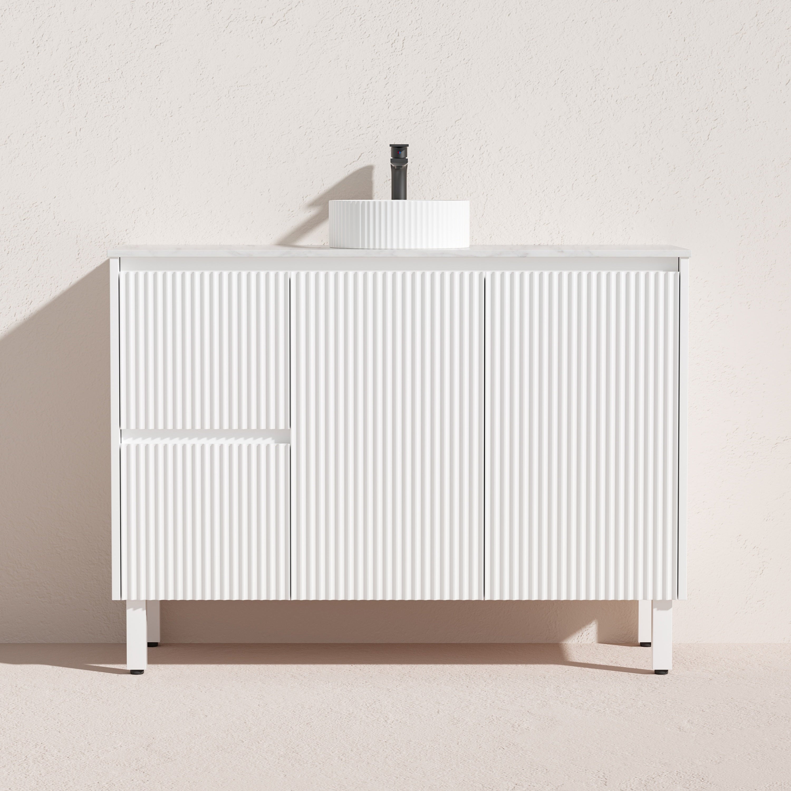 Brighton Floor Vanity 1200*460*500mm Matte White