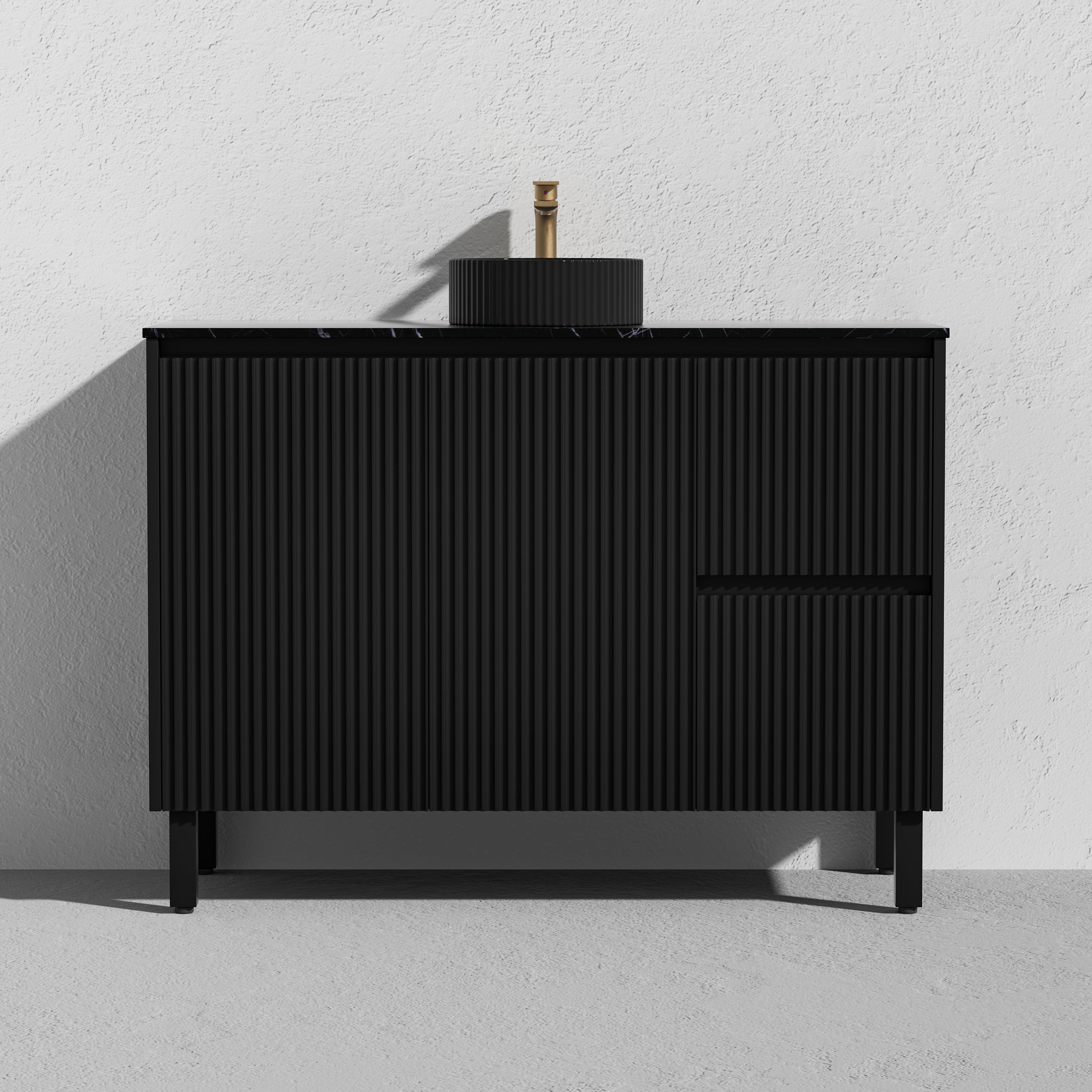 Brighton Floor Vanity 1200*460*500mm Matte Black