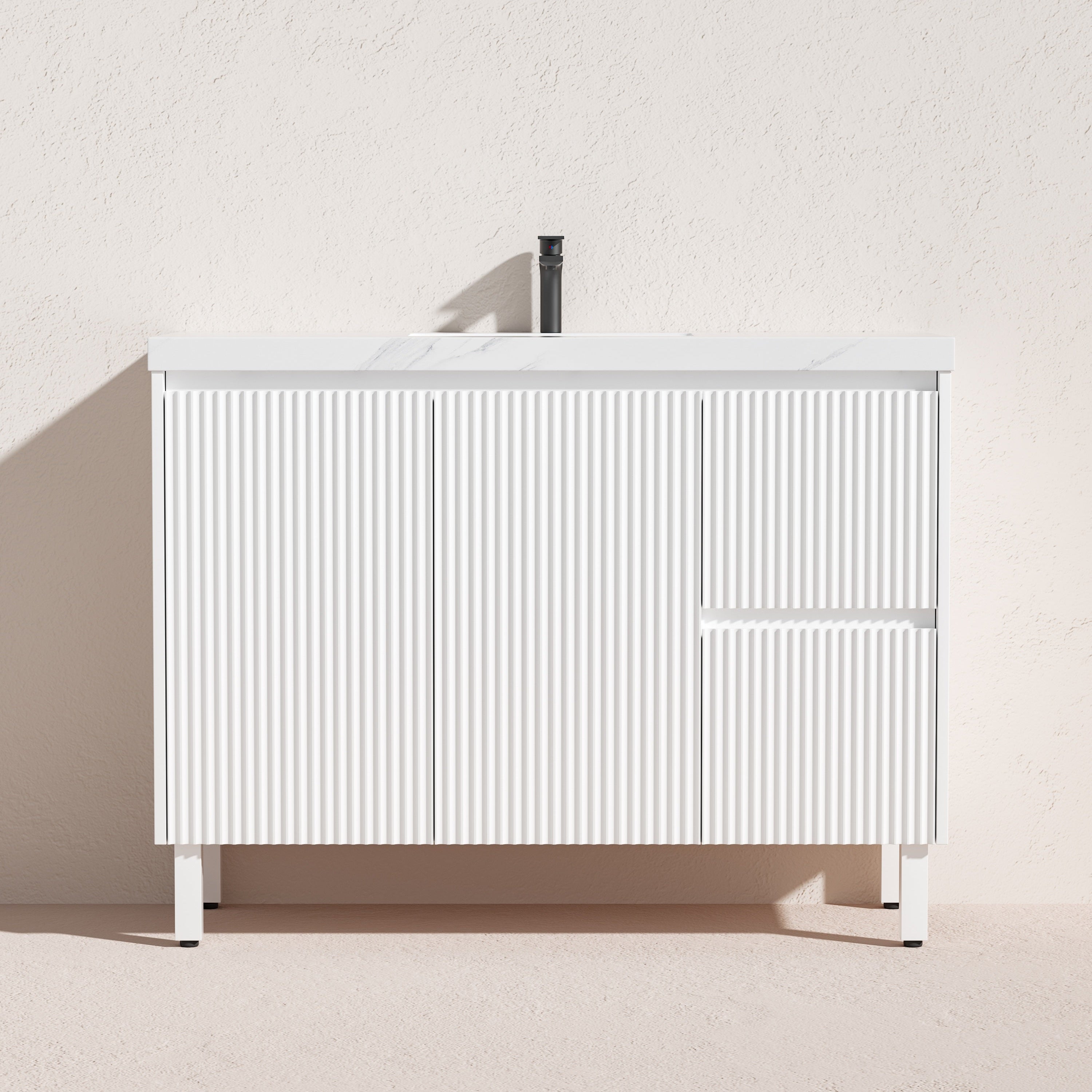 Brighton Floor Vanity 1200*460*500mm Matte White