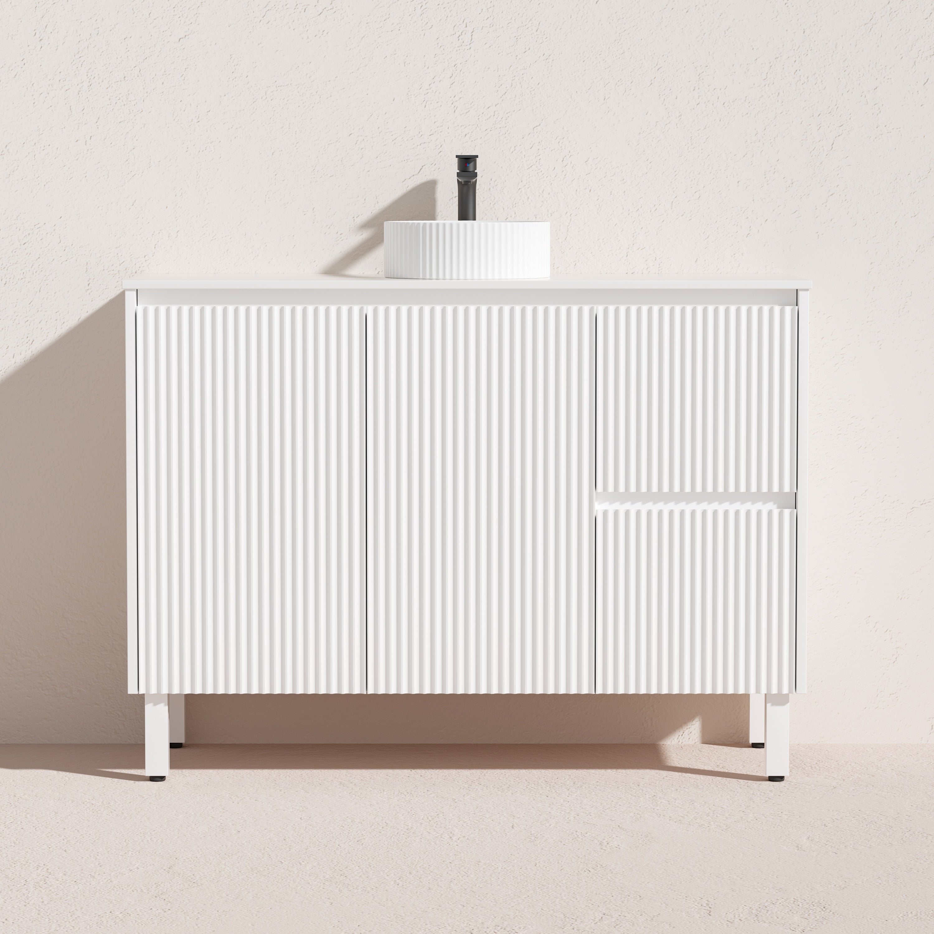 Brighton Floor Vanity 1200*460*500mm Matte White