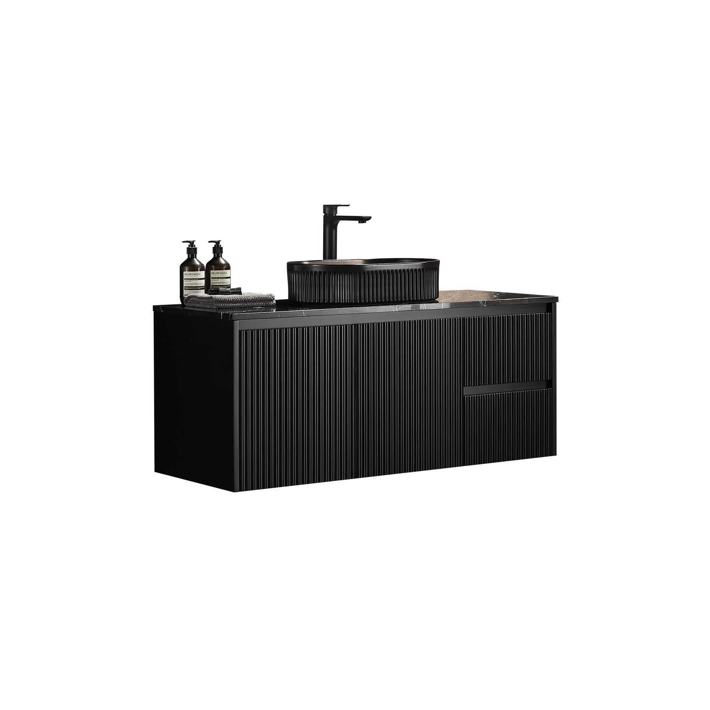 1190*455*480mm Left hand drawers Brindabella Wall Hung PVC Cabinet