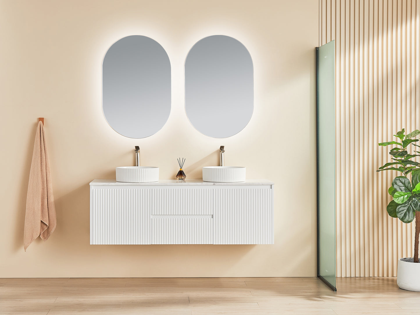 1490*455*480mm Drawers in the middle Brindabella CB1521W-MB