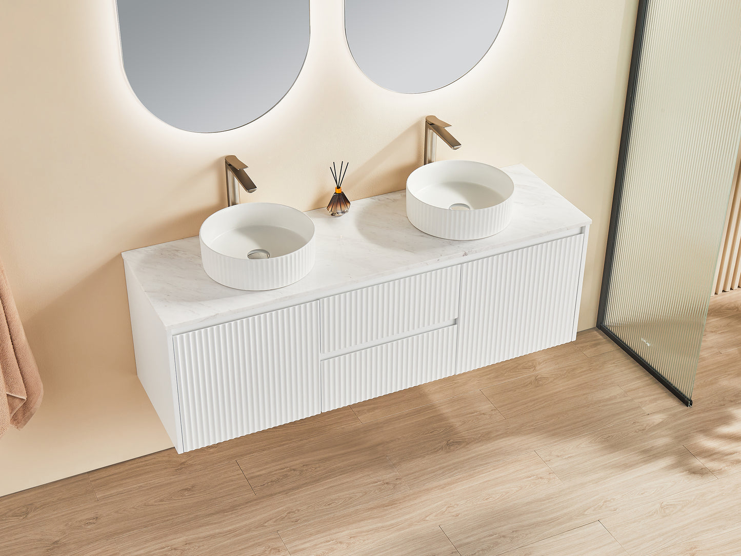 1490*455*480mm Drawers in the middle Brindabella CB1521W-MB