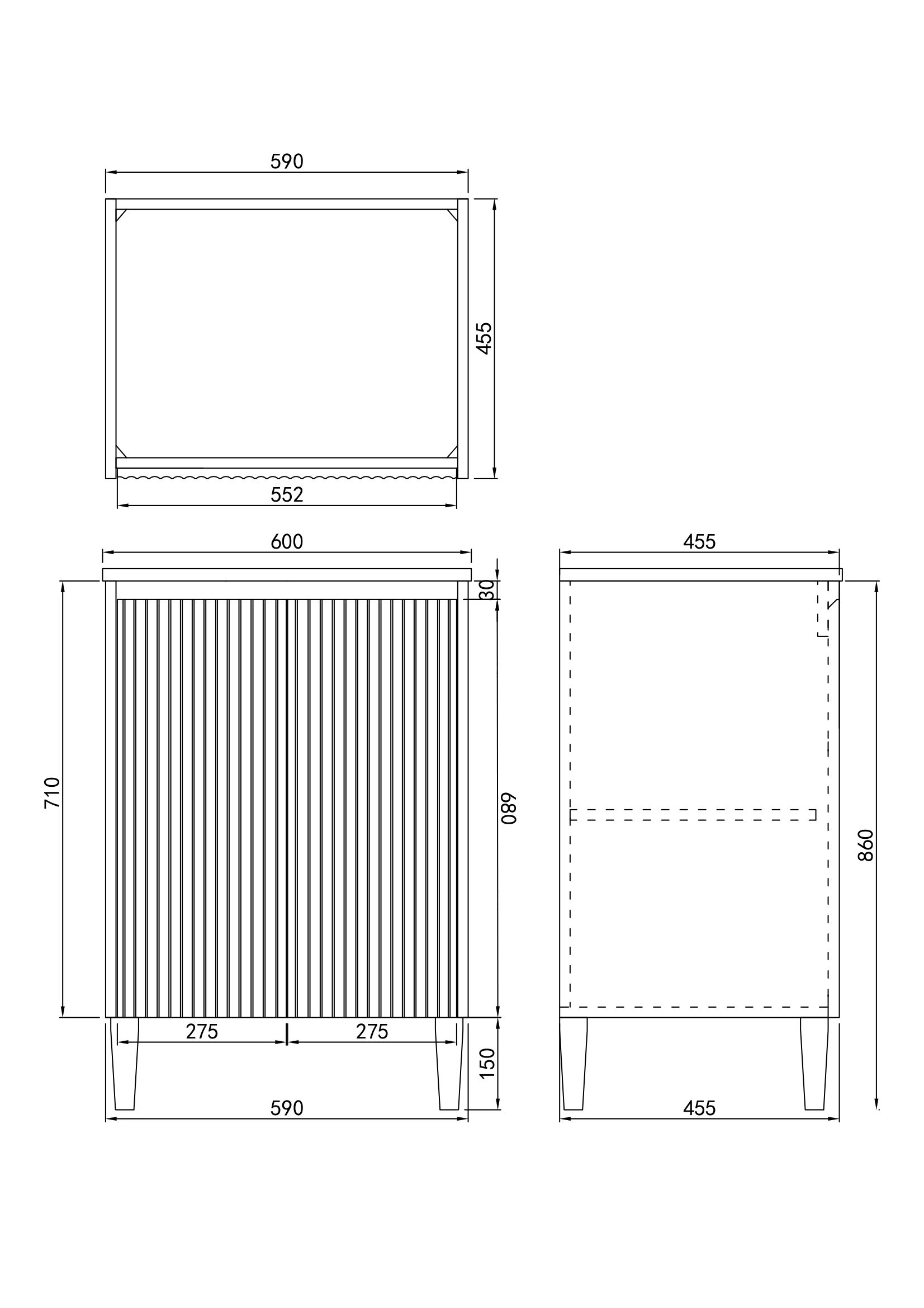 Brighton Whisper Close Vanity 600/750/900mm