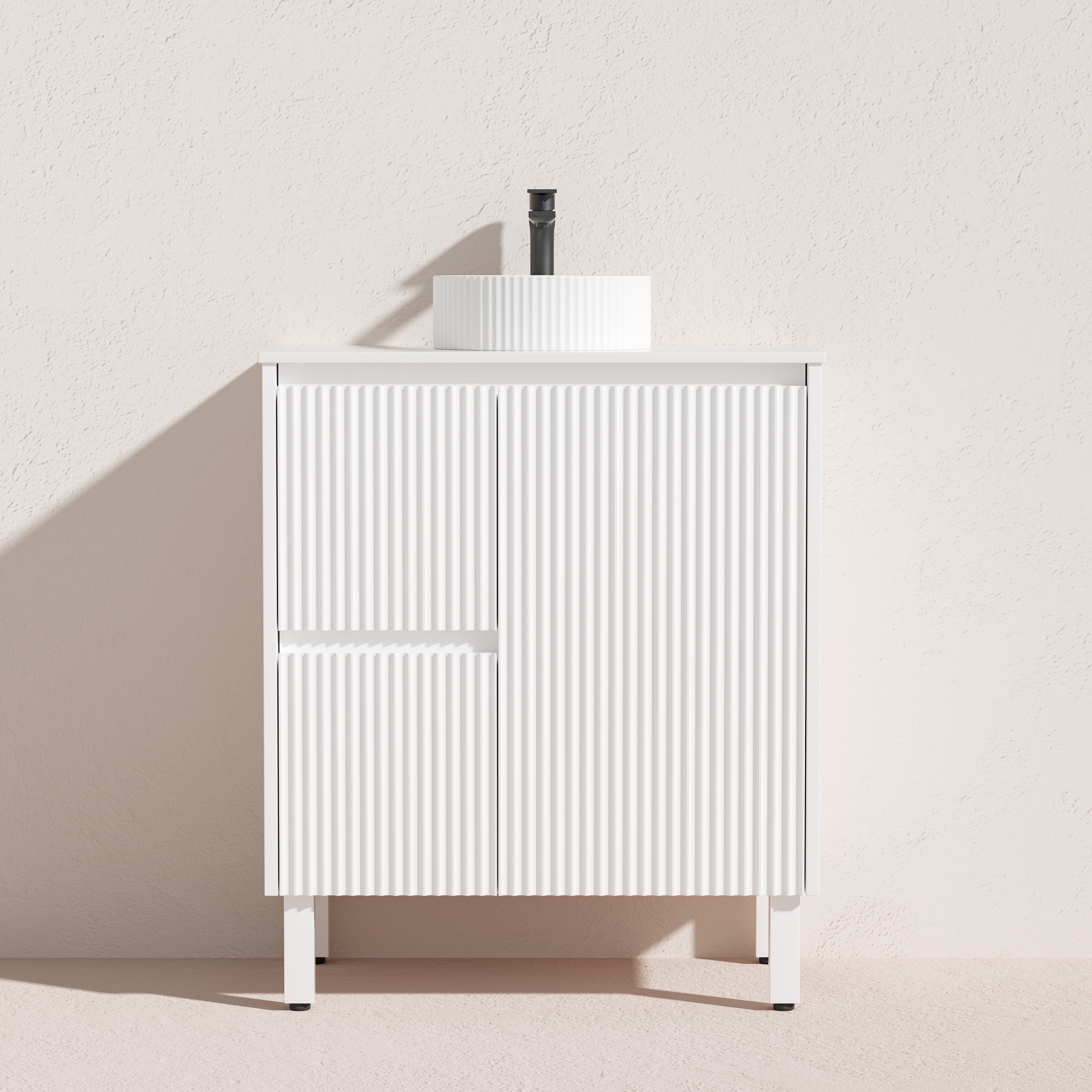 Brighton Floor Vanity 750*460*880mm Matte White